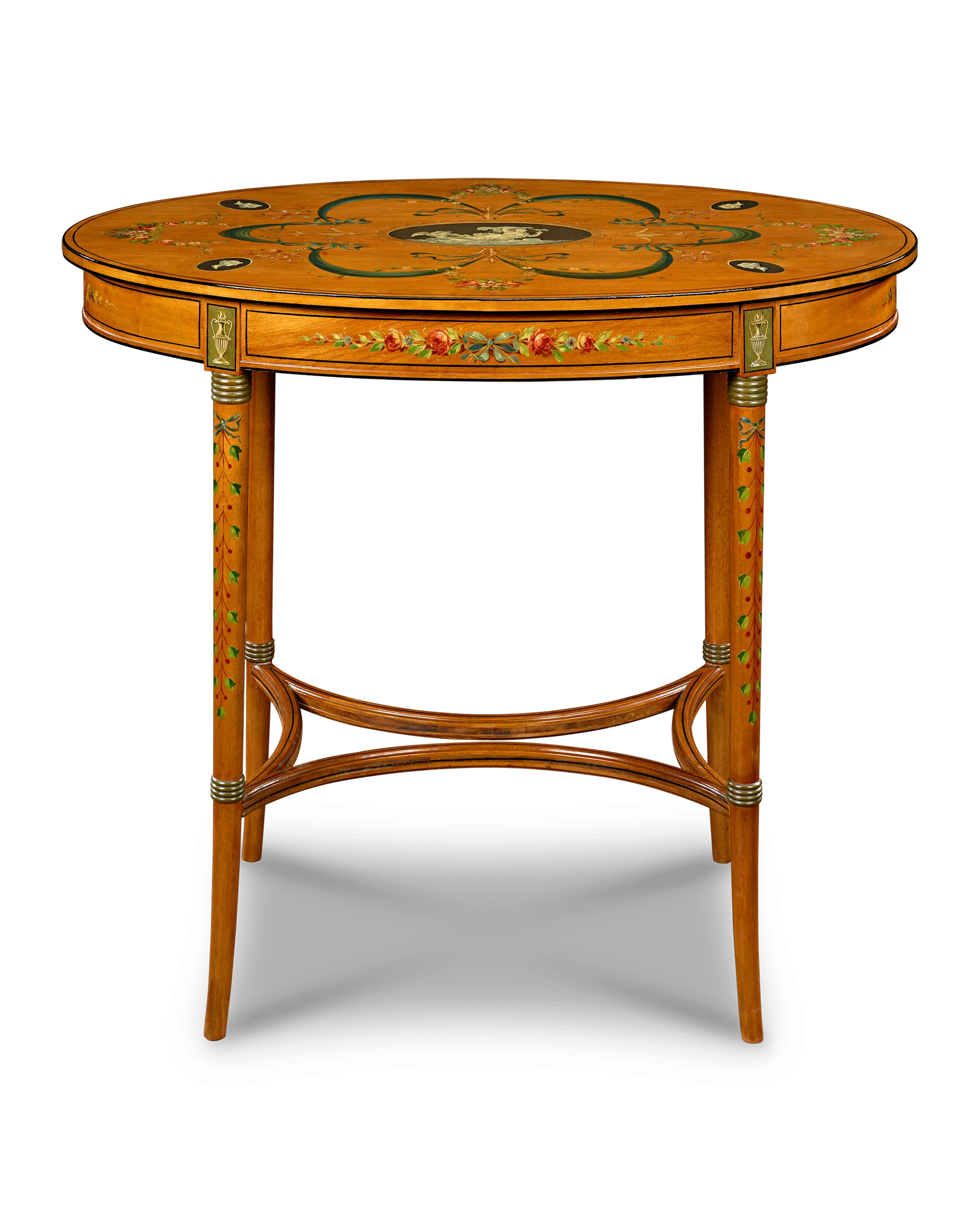 English Satinwood Parlor Tables - Image 5