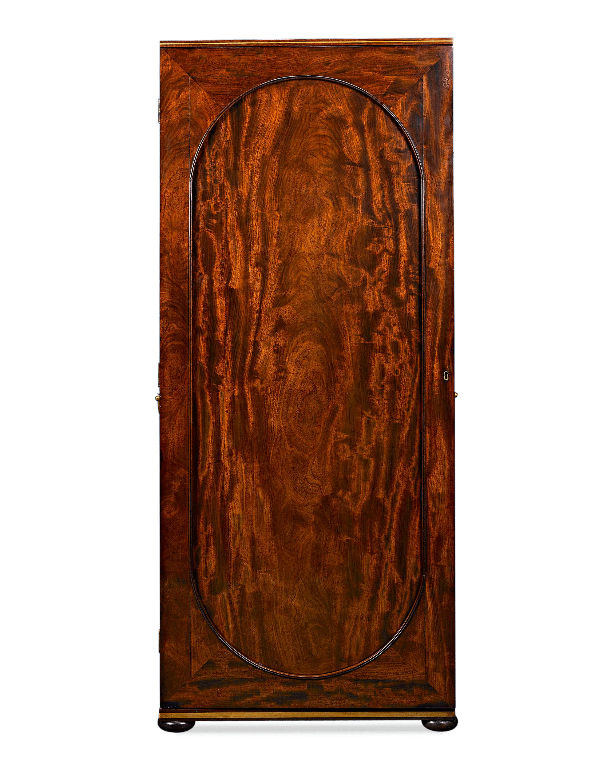 English Upright Cane Cabinet