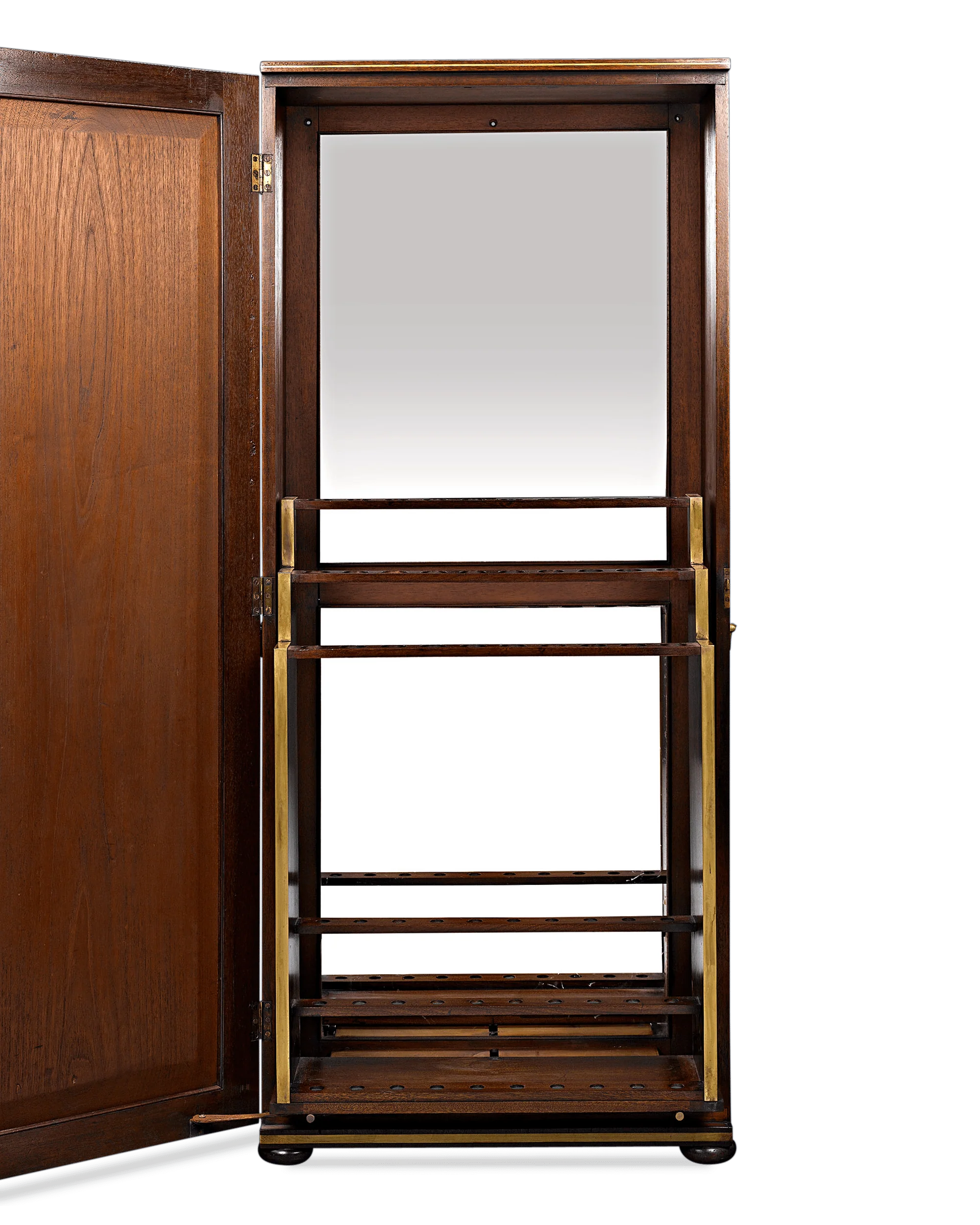 English Upright Cane Cabinet - Image 2