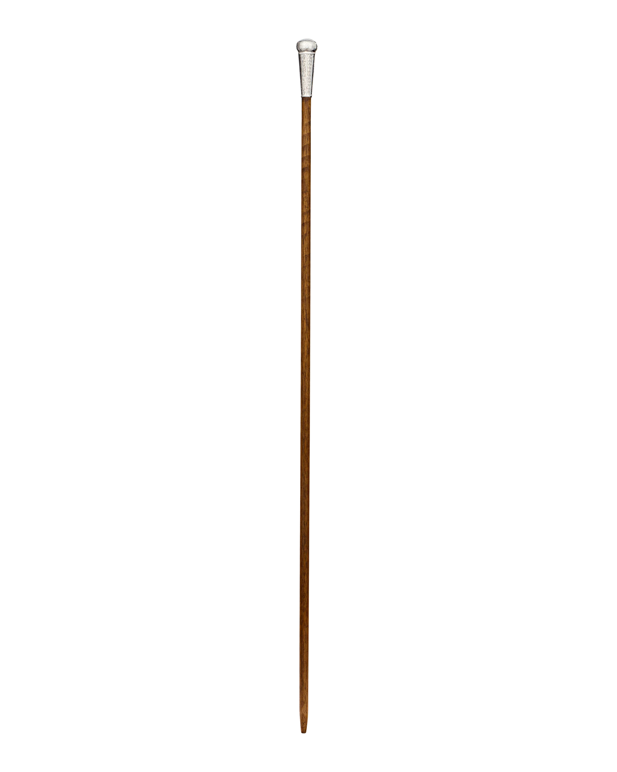 Engraved Silver Knob Cane - Image 3