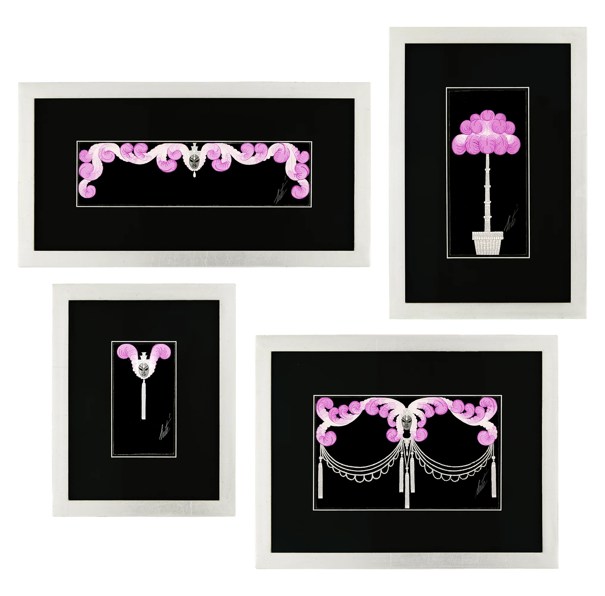 Ensemble of 4: Décors pour le Lido by Erté - Image 2
