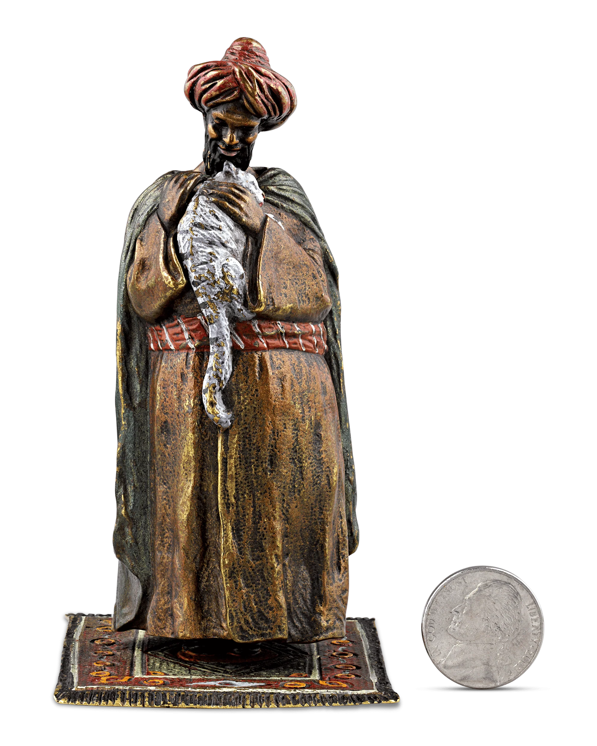 Erotic Bedouin Bronze by Franz Bergmann - Image 5