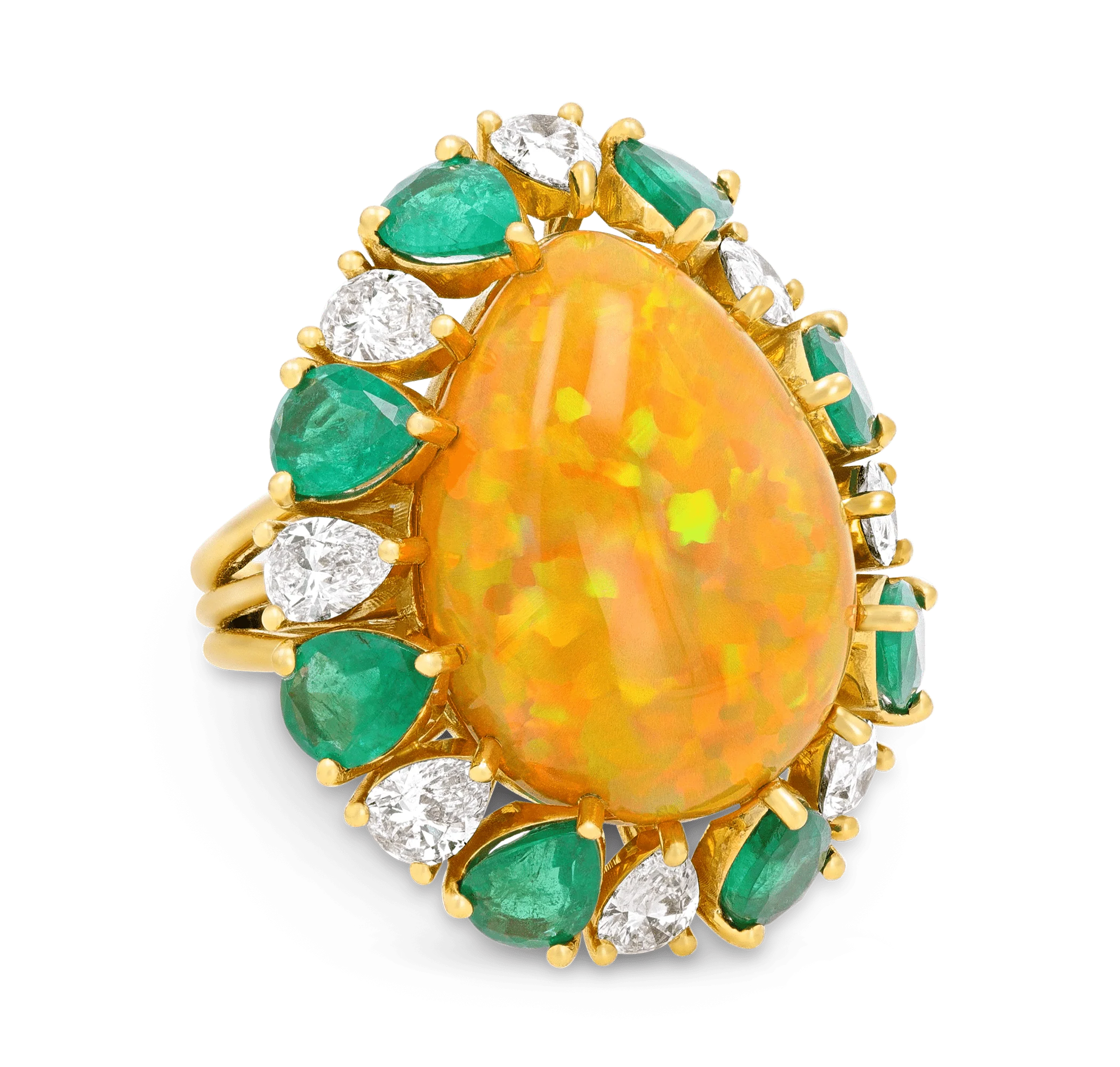 Ethiopian Opal Ring, 14.00 Carats
