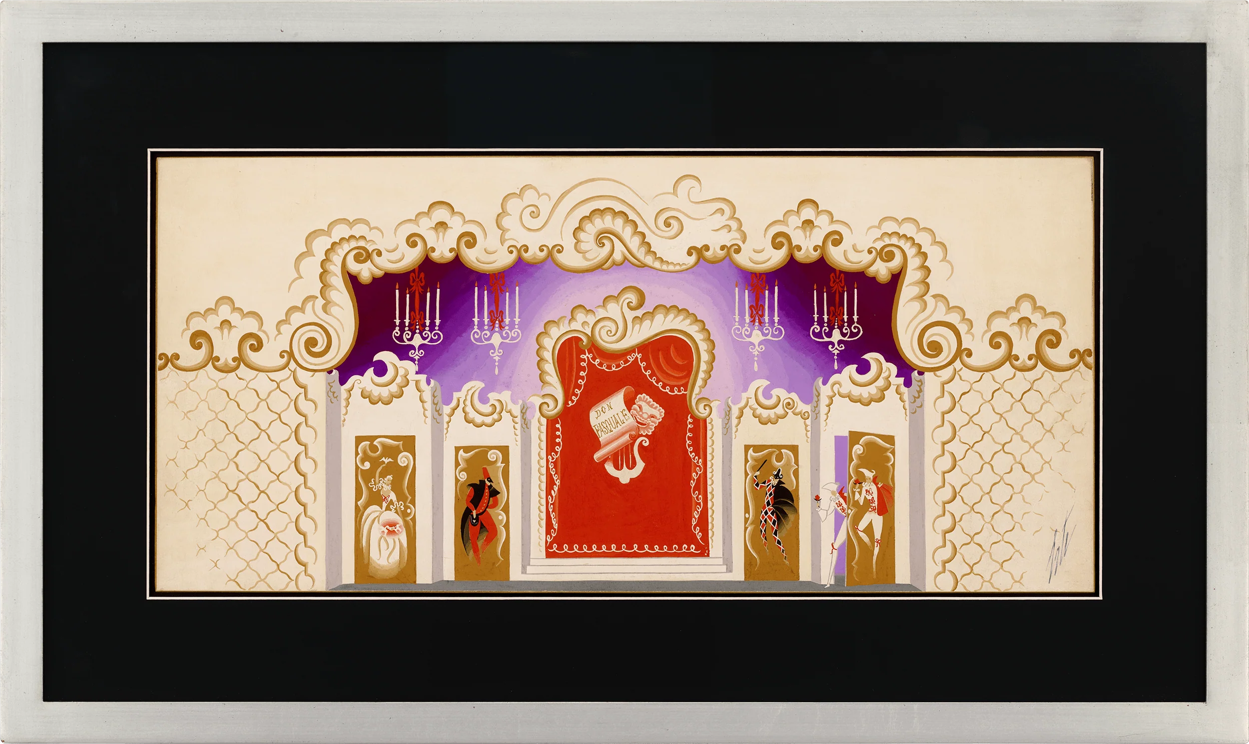 Etude de décor, Don Pasquale by Erté - Image 2