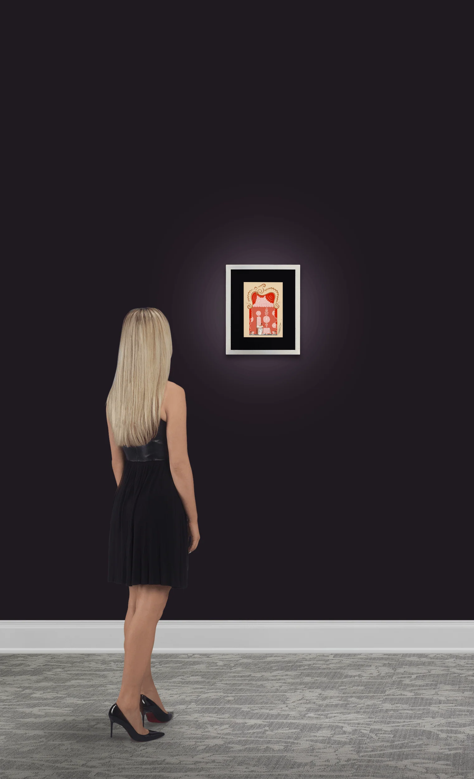 Etude de décor, Don Pasquale Scene II by Erté - Image 3