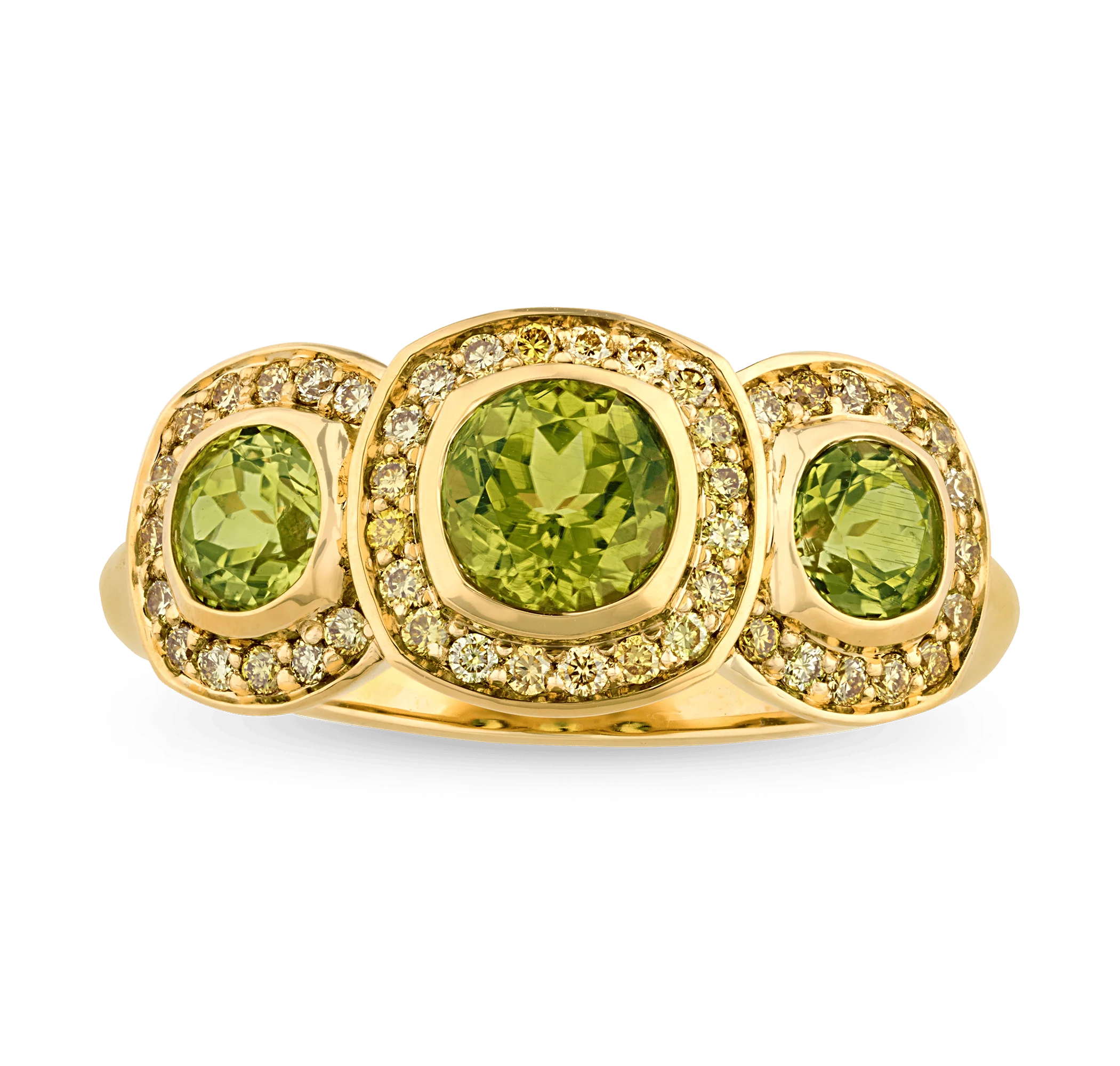 Extraterrestrial Peridot Ring, 1.64 Carats