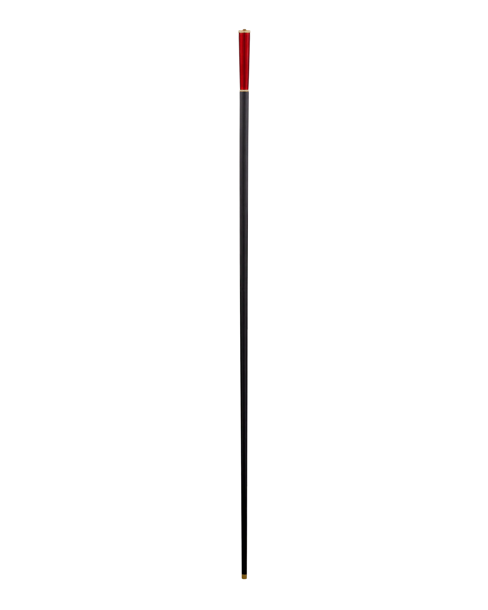Fabergé Red Guilloché Enamel Cane - Image 3