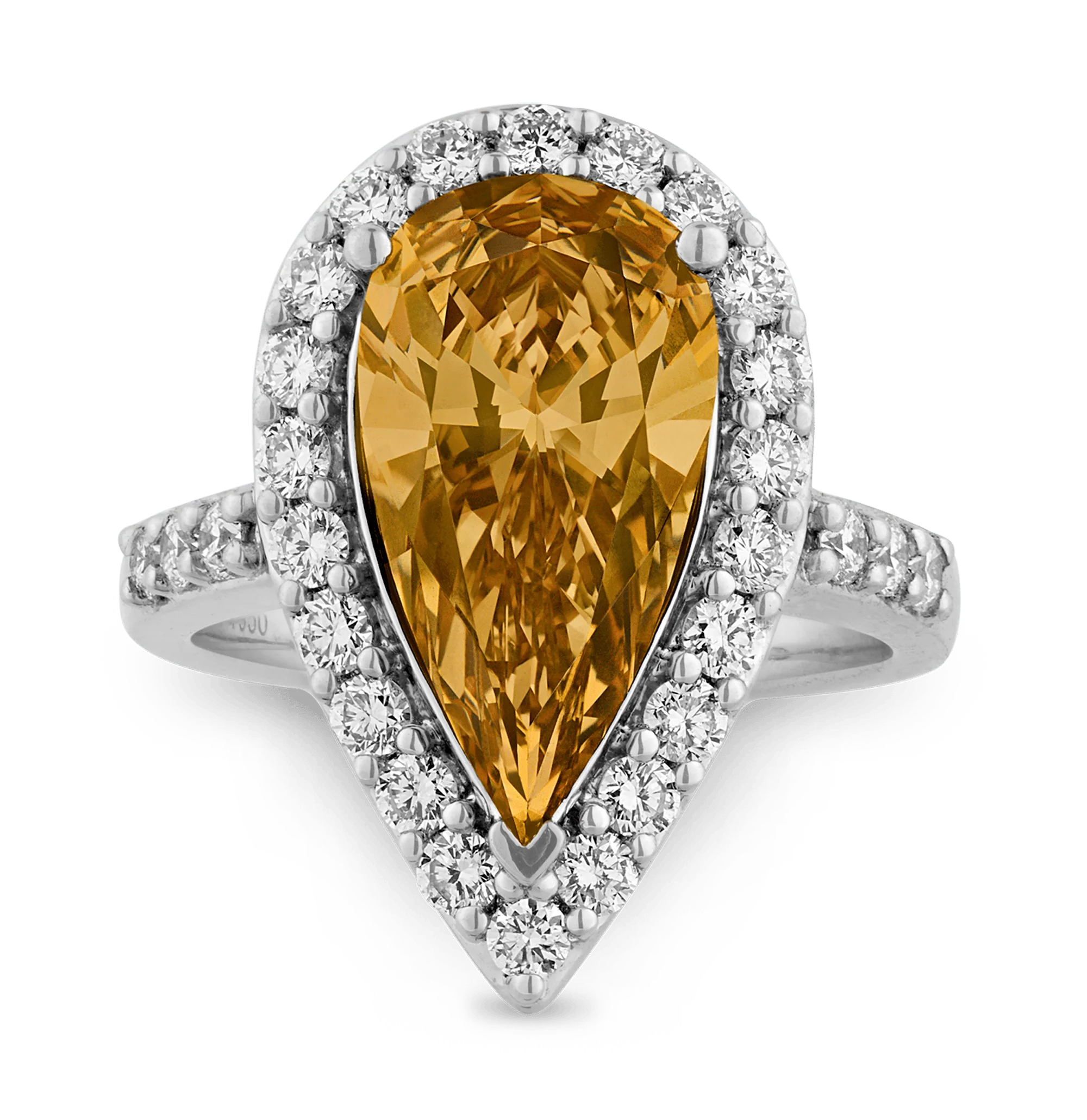 Fancy Deep Brown Yellow Diamond Ring, 4.00 carats