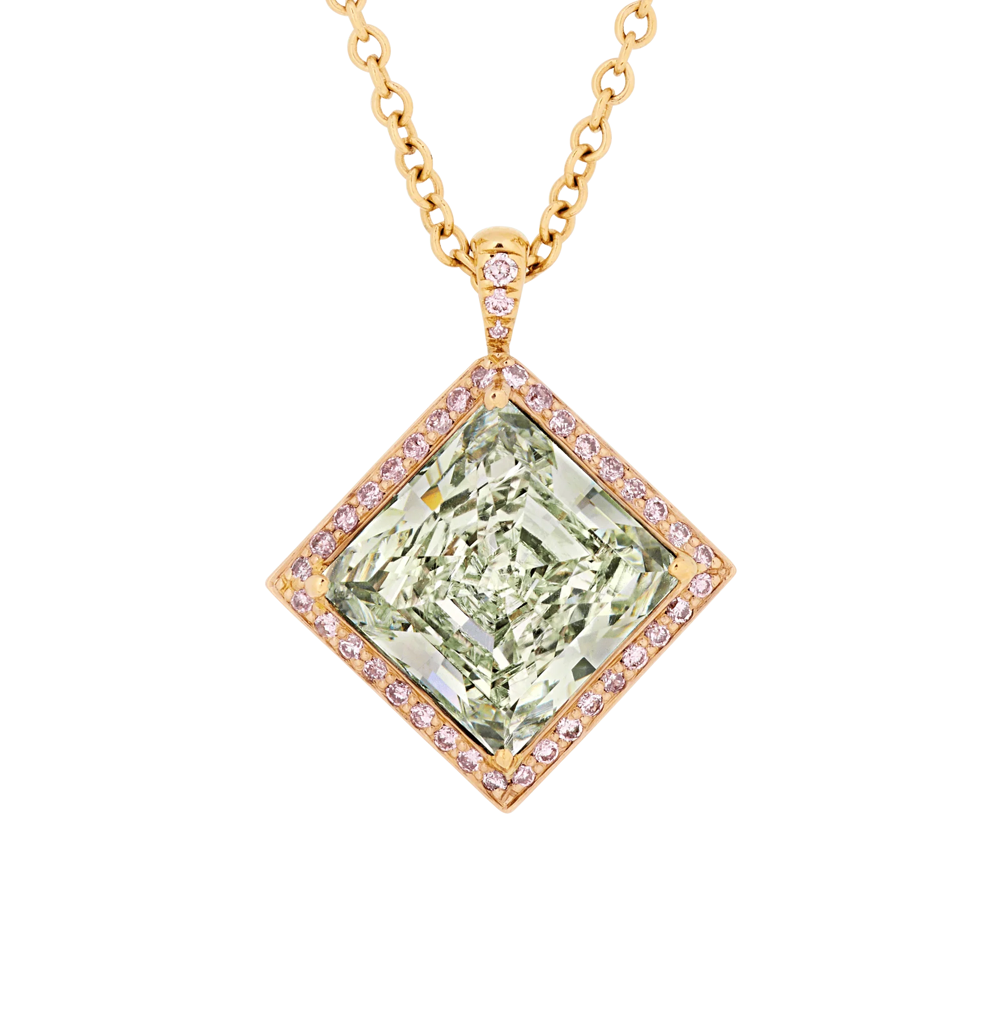 Fancy Light Yellowish Green Diamond Pendant, 5.11 Carats - Image 3