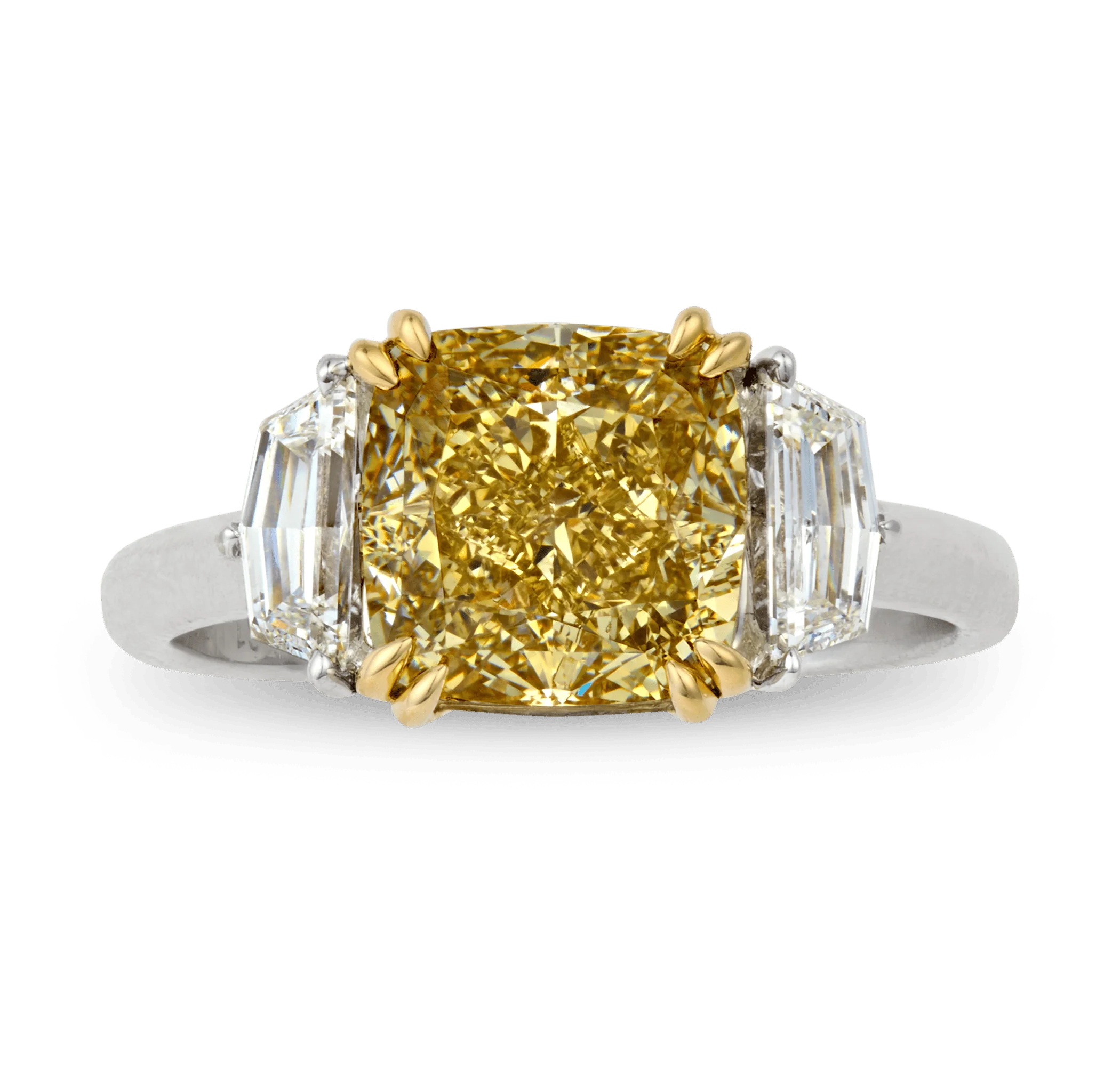 Fancy Yellow Diamond Ring, 4.01 Carats