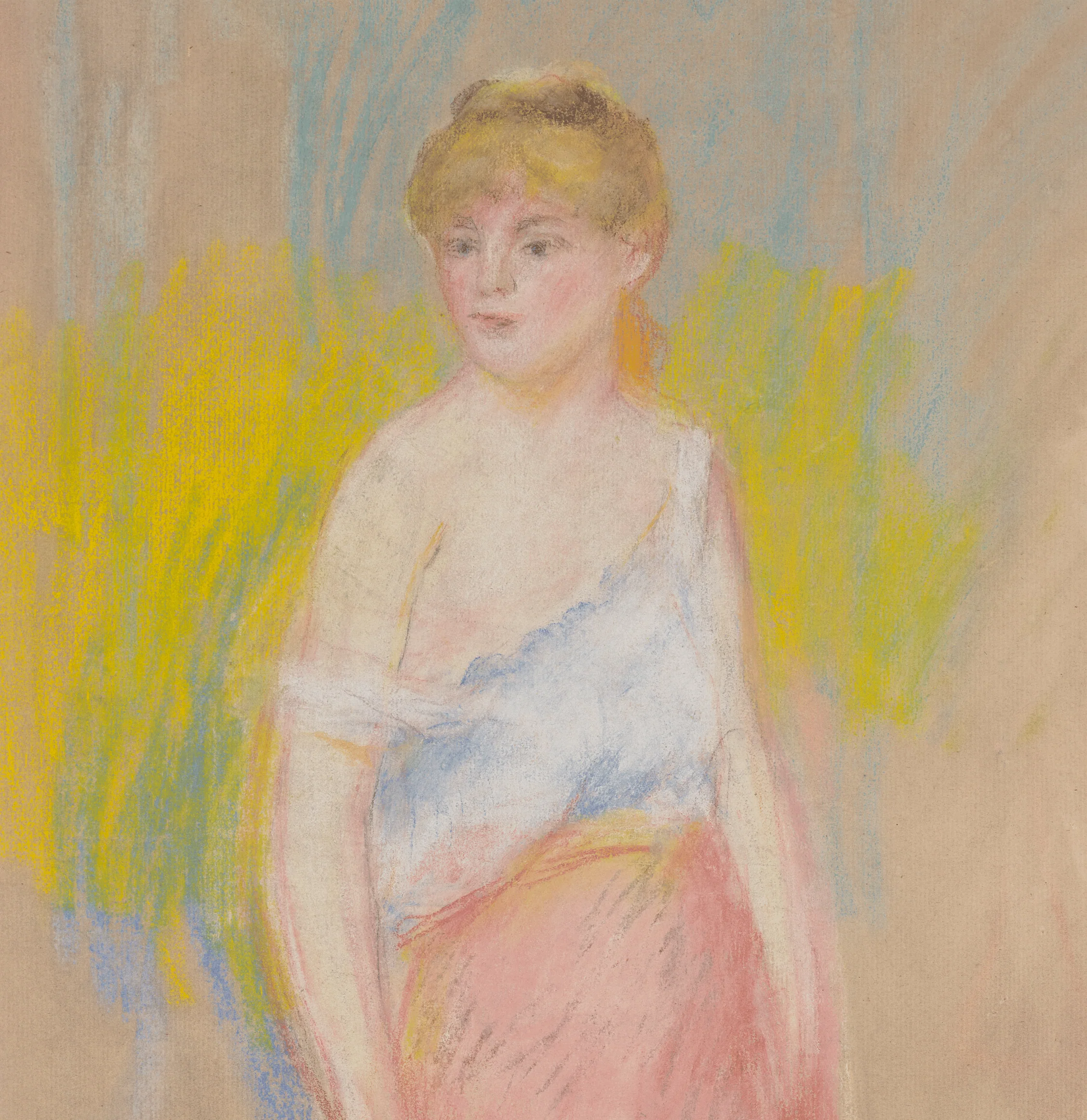 Femme au corsage blanc, Jeanne Samary by Pierre-Auguste Renoir - Image 4