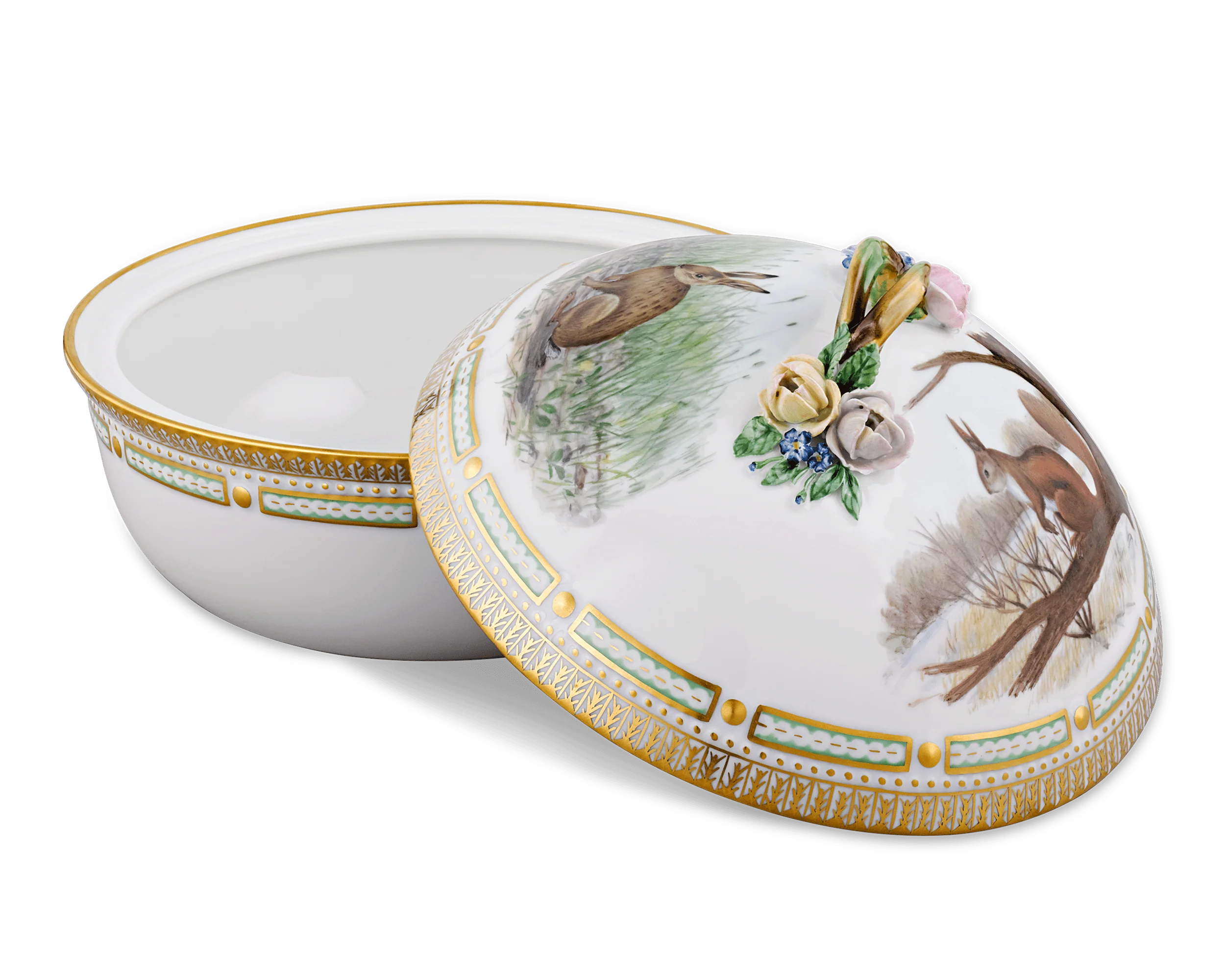 Flora Danica Game Series Covered Vegetable Dish - Image 3
