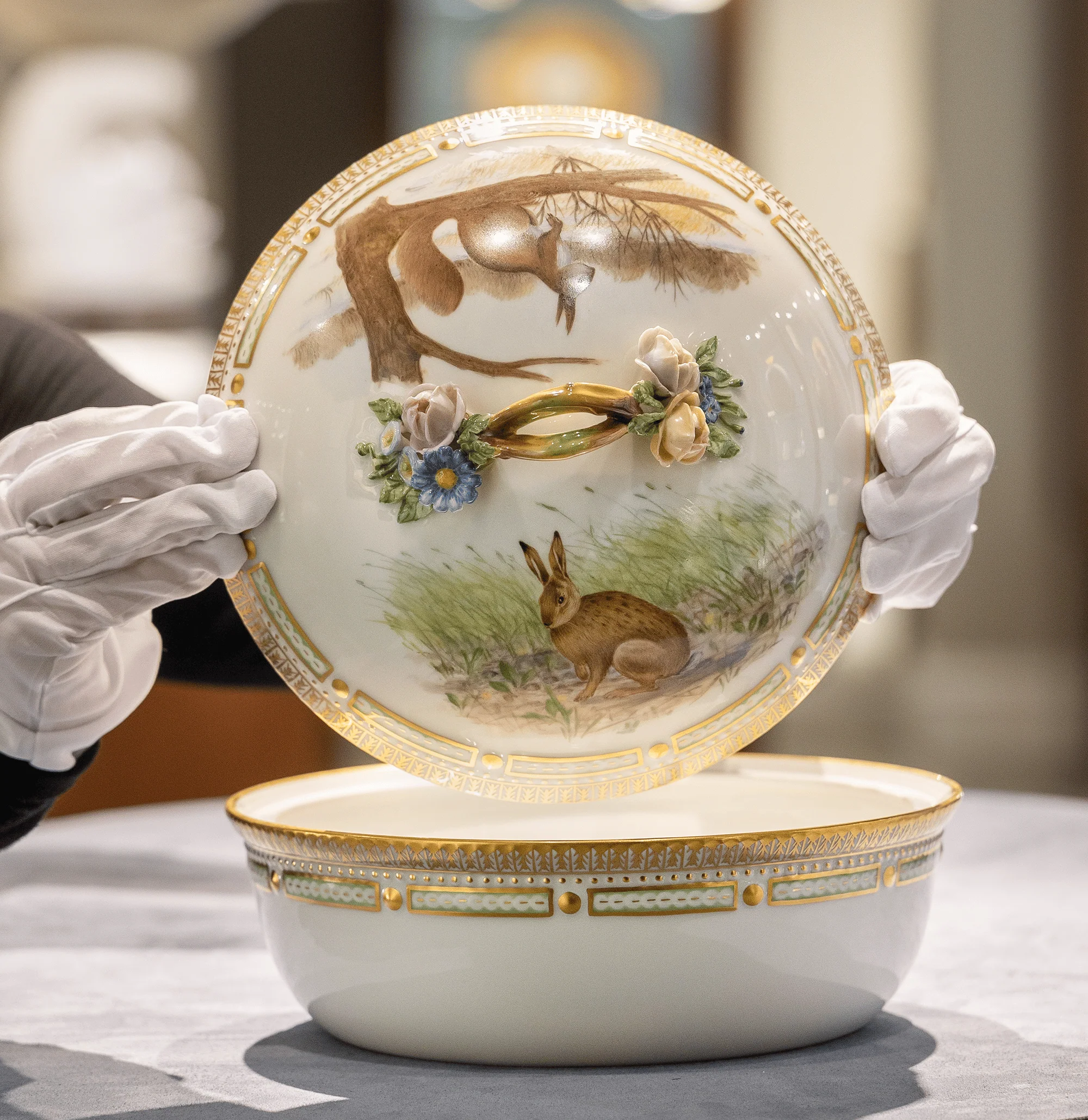 Flora Danica Game Series Covered Vegetable Dish - Image 6