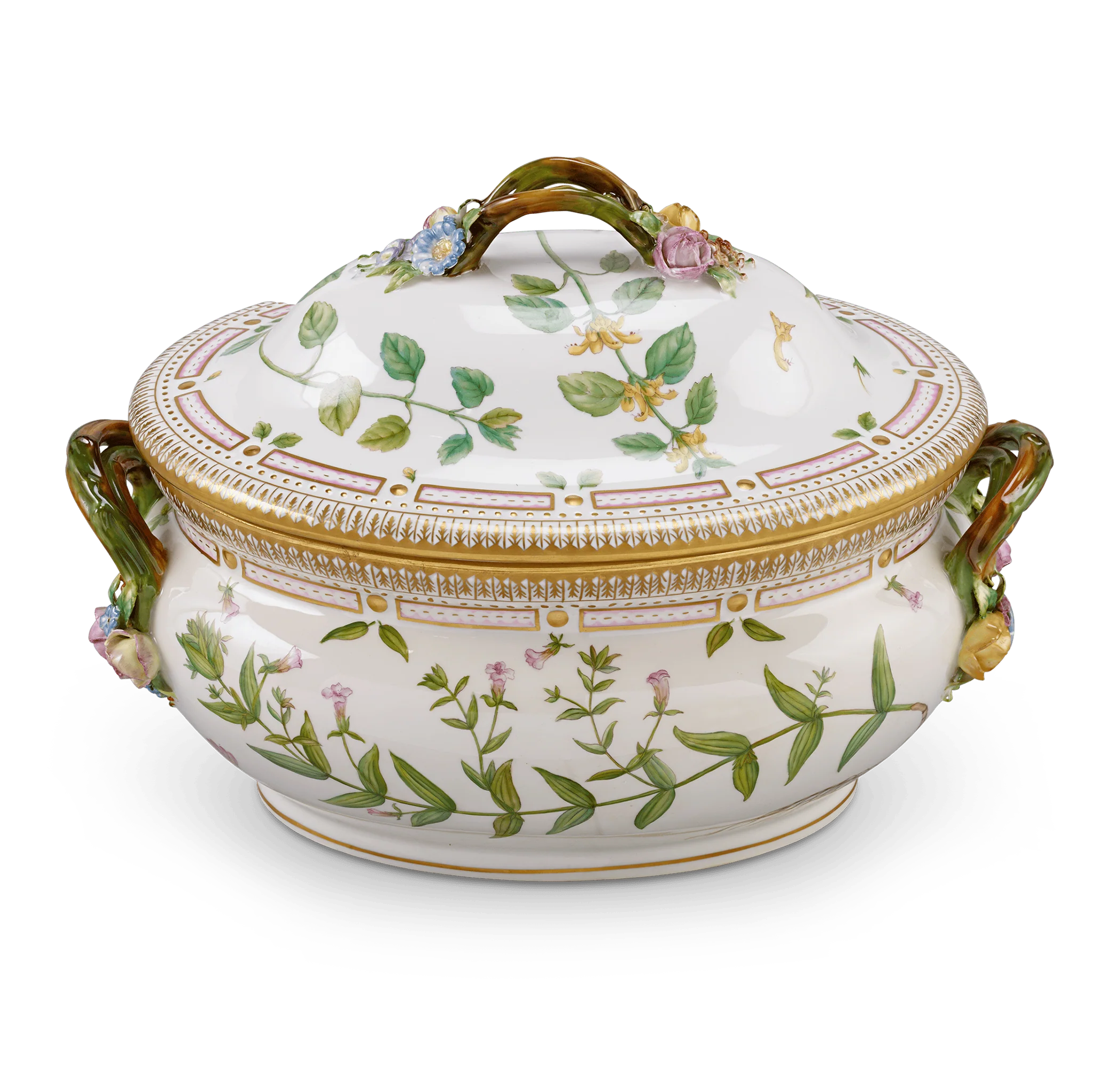 Flora Danica Porcelain Dinner Service by Royal Copenhagen, 107 Pieces - Image 5