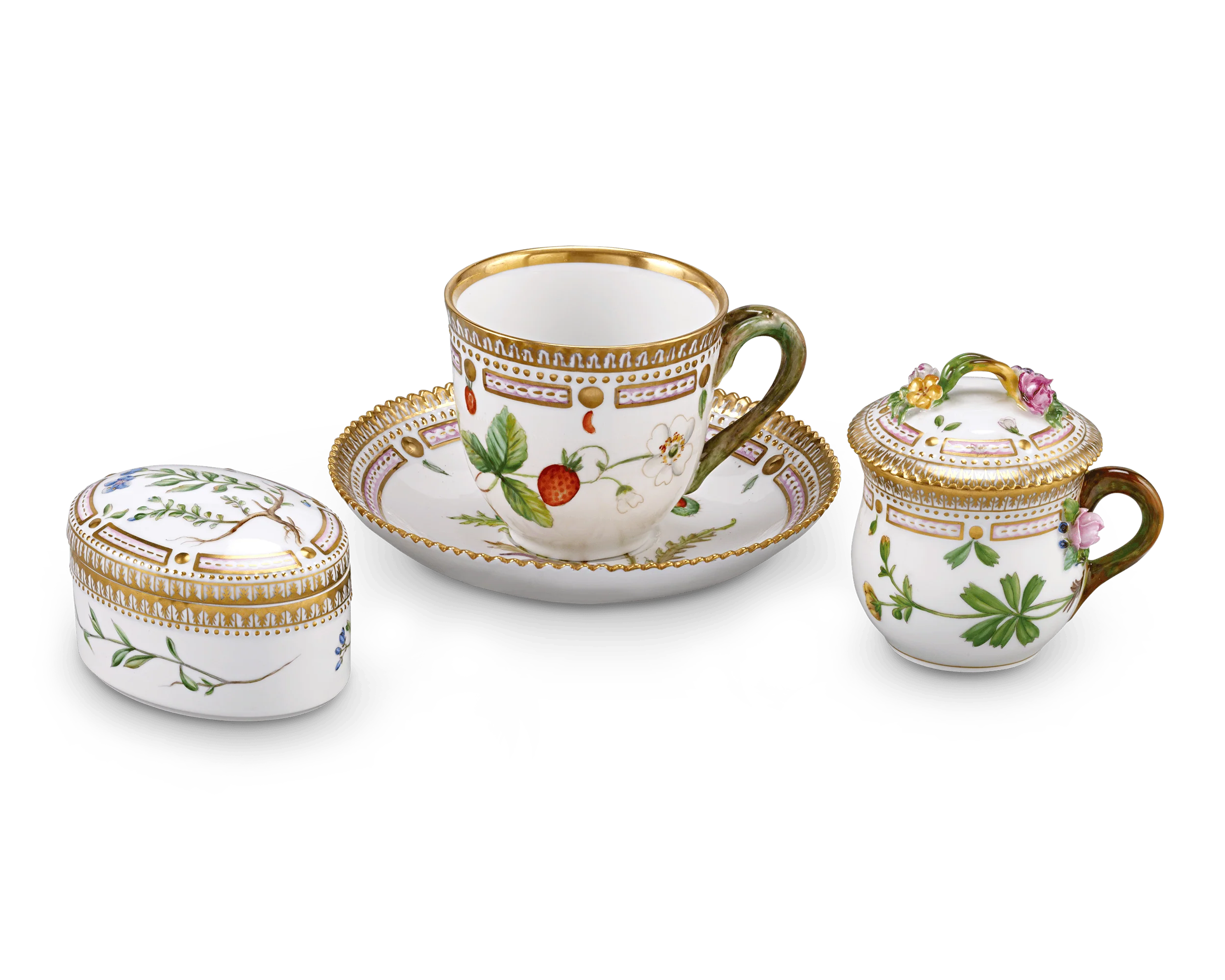 Flora Danica Porcelain Dinner Service by Royal Copenhagen, 107 Pieces - Image 6