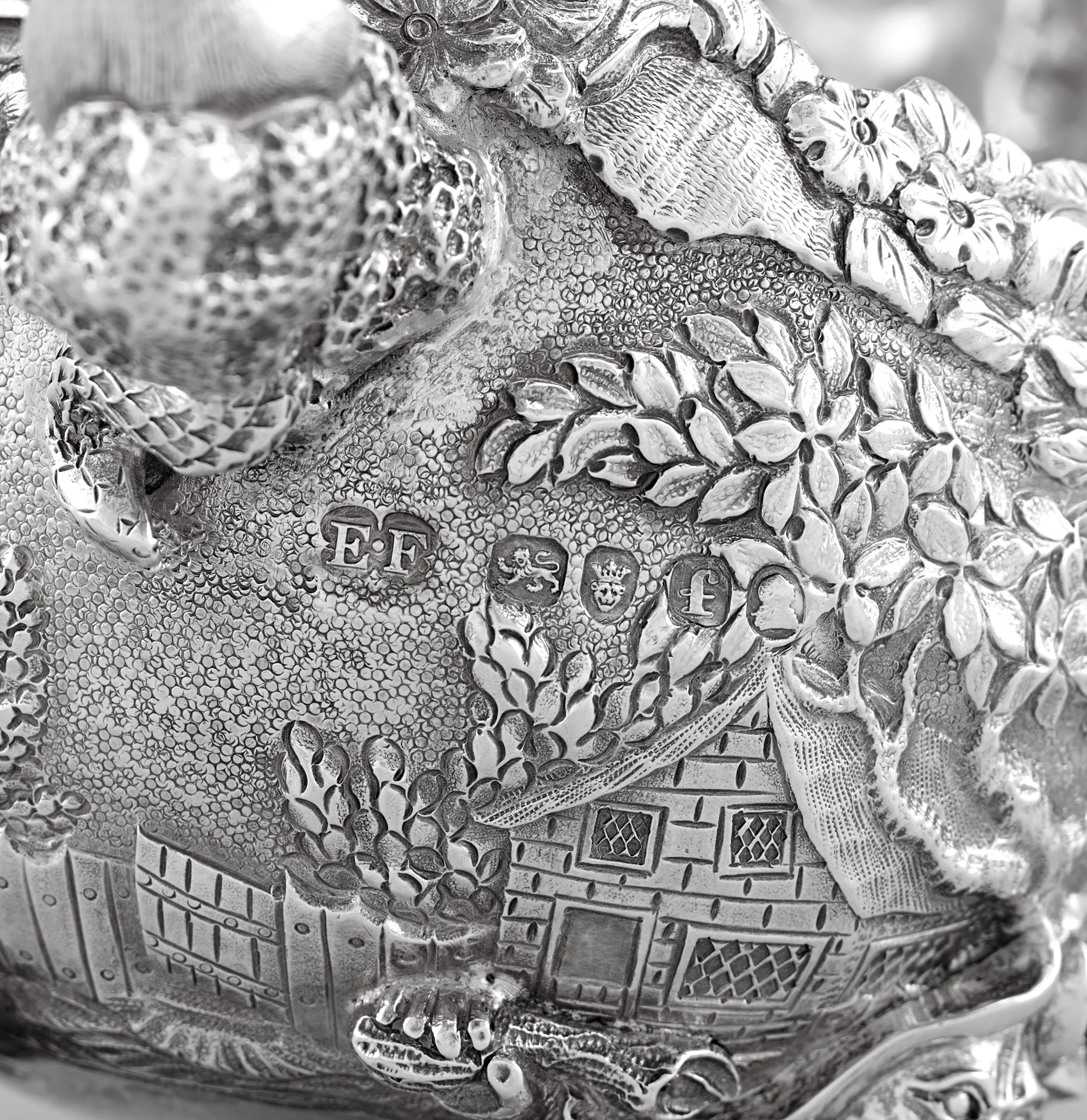 Four Silver Sauceboats by Edward Farrell - Image 9