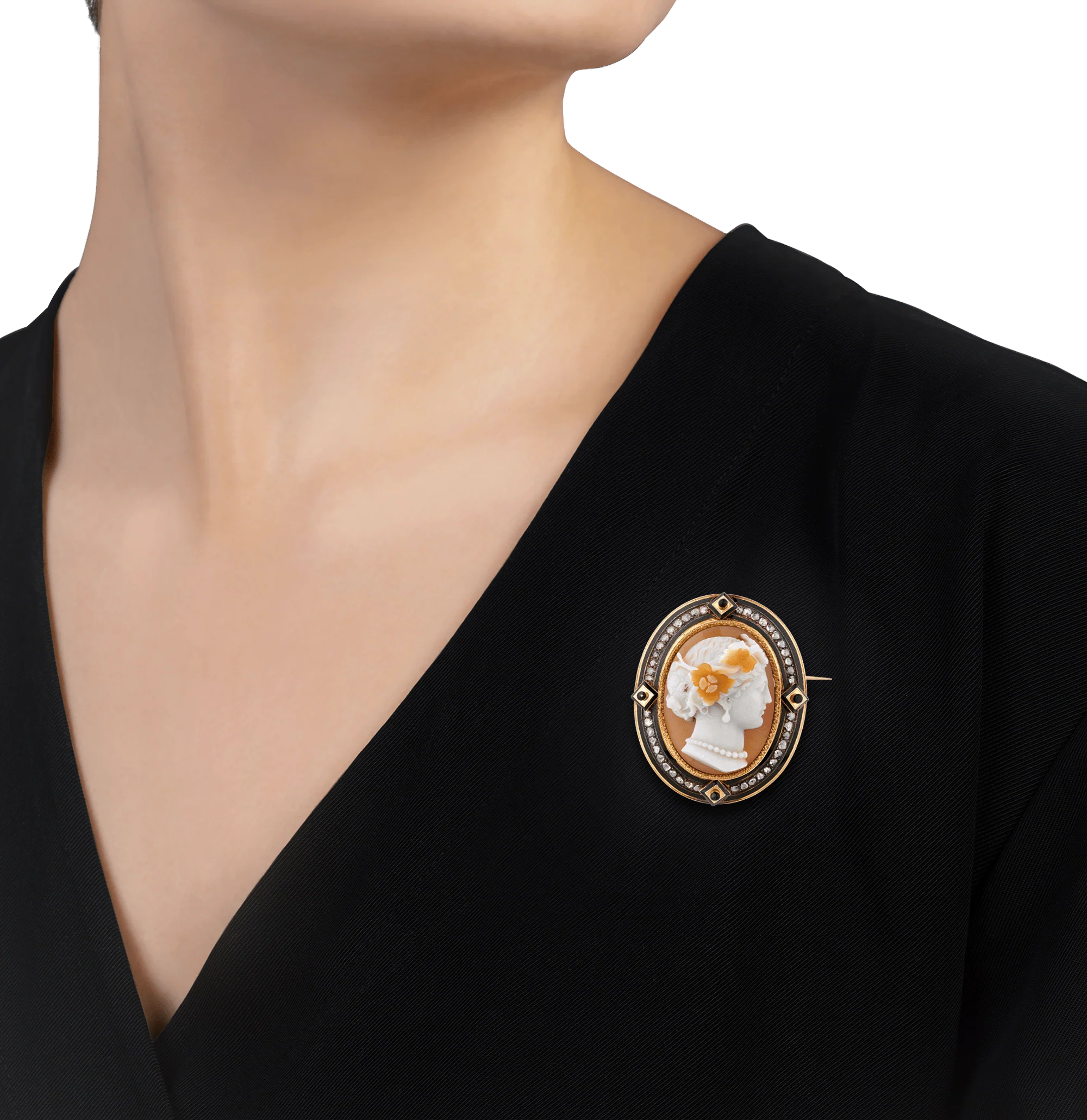 French Cameo Brooch - Image 3