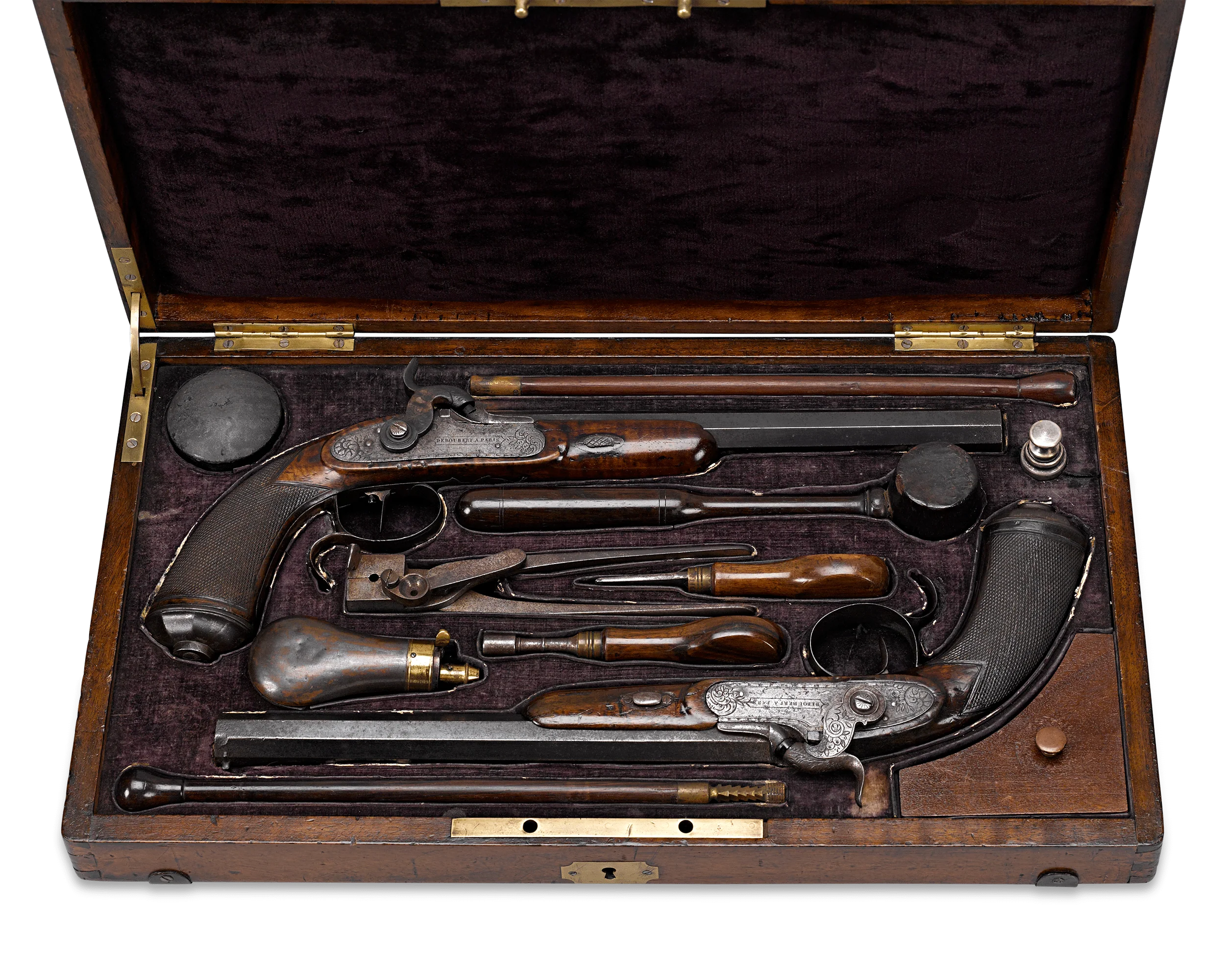 French Dueling Pistols by Deboubert - Image 2