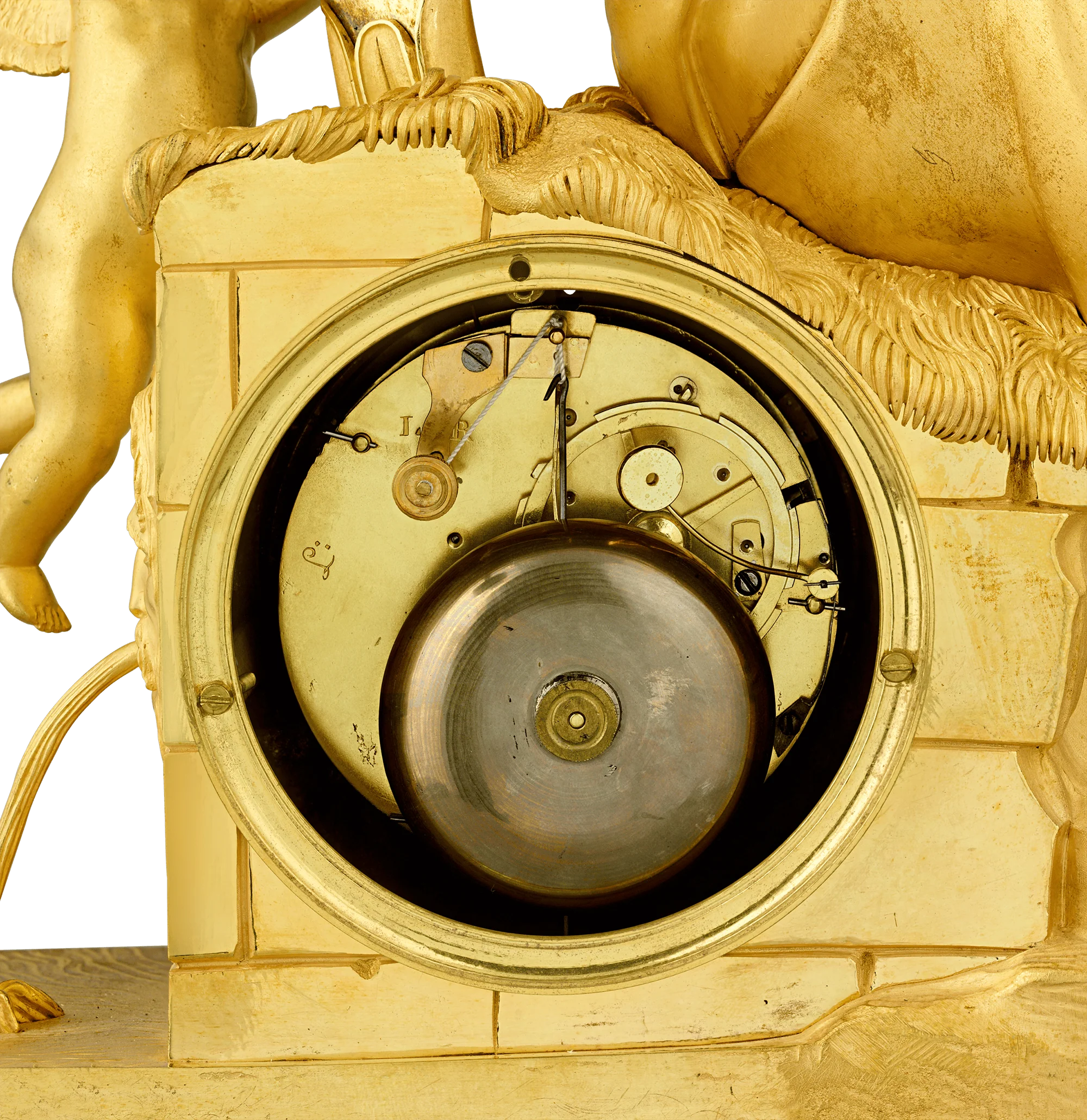 French Empire Troubadour Mantel Clock - Image 5