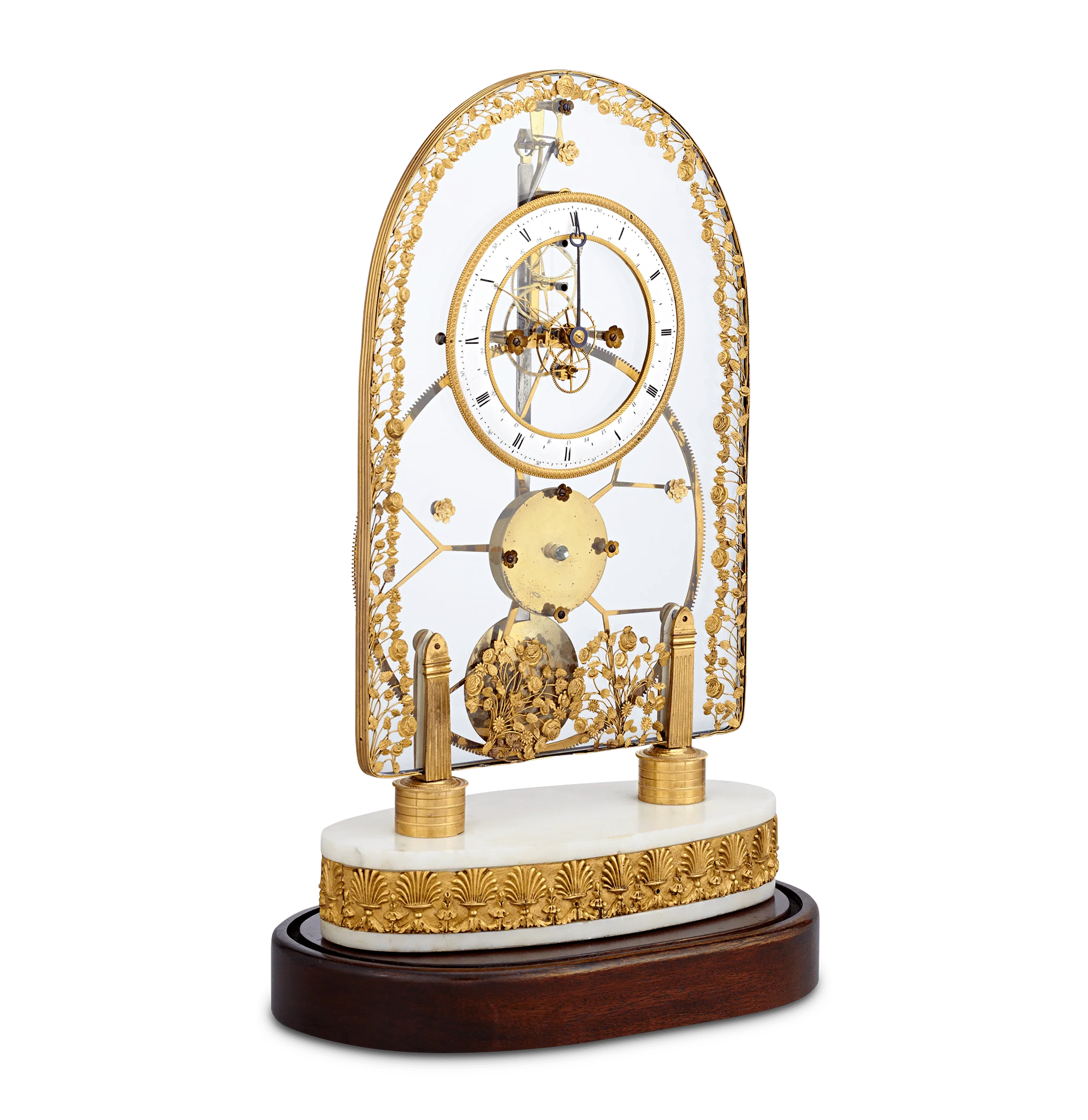 French Great Wheel Skeleton Clock - Image 2