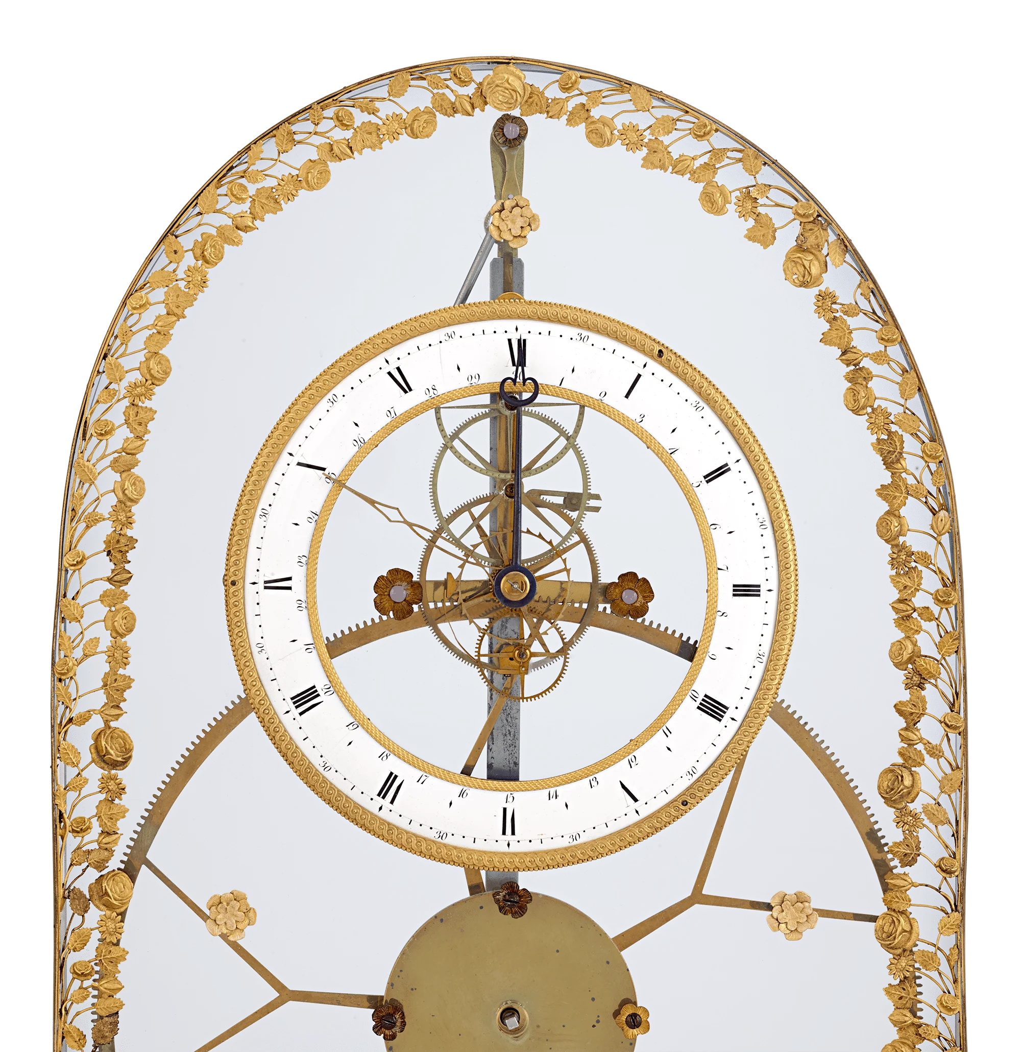 French Great Wheel Skeleton Clock - Image 4