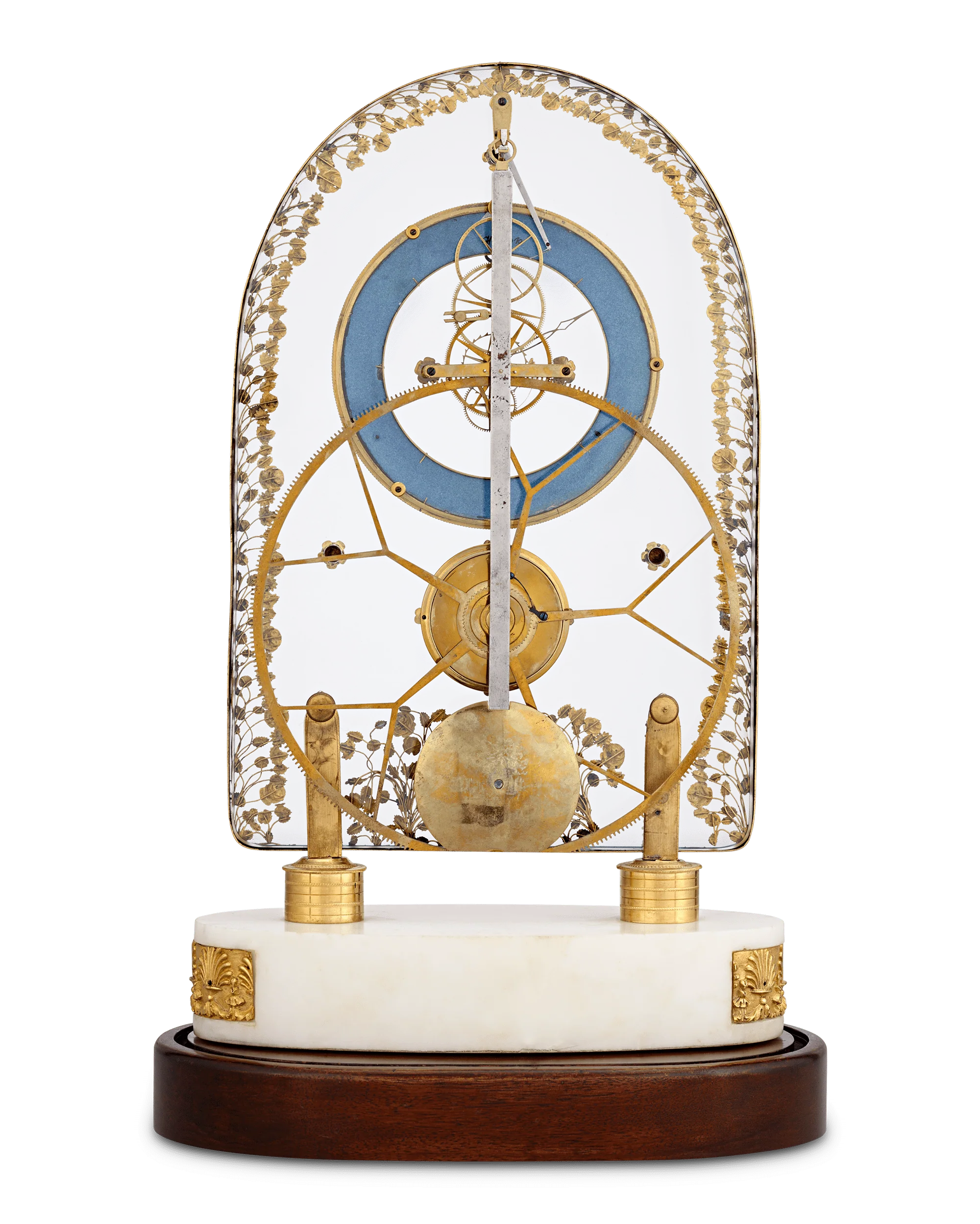 French Great Wheel Skeleton Clock - Image 7