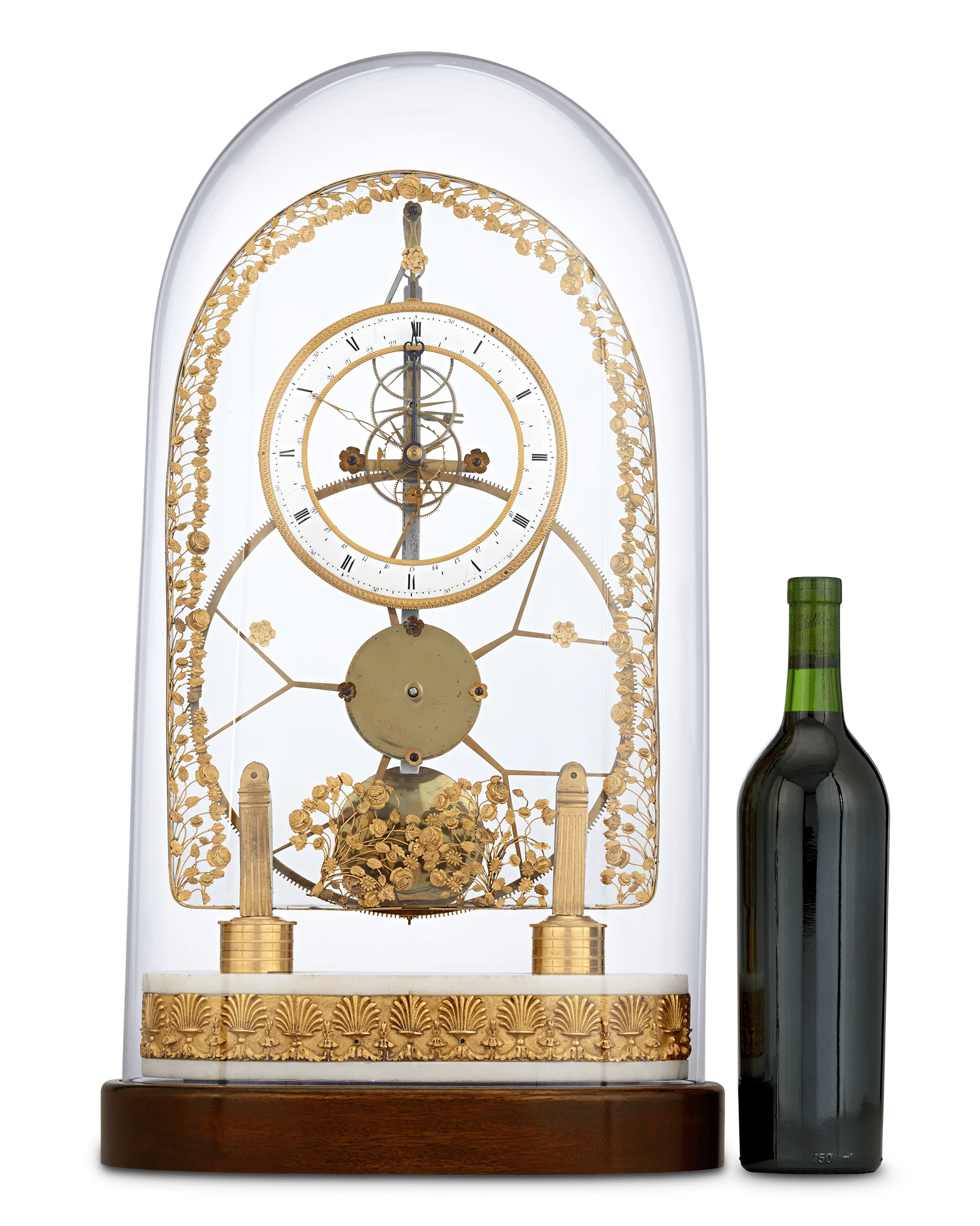 French Great Wheel Skeleton Clock - Image 8