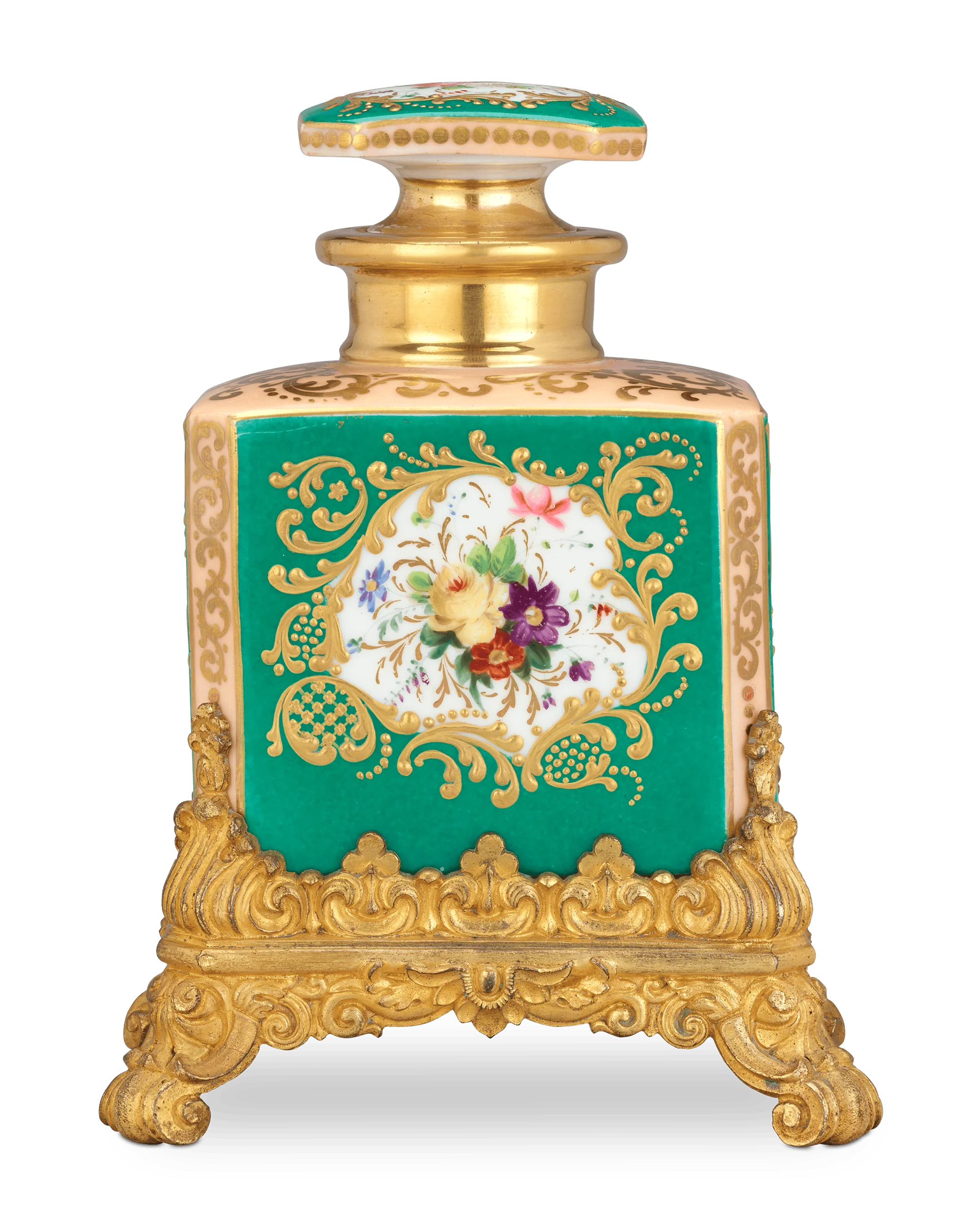 French Porcelain Perfume Bottle - Image 2
