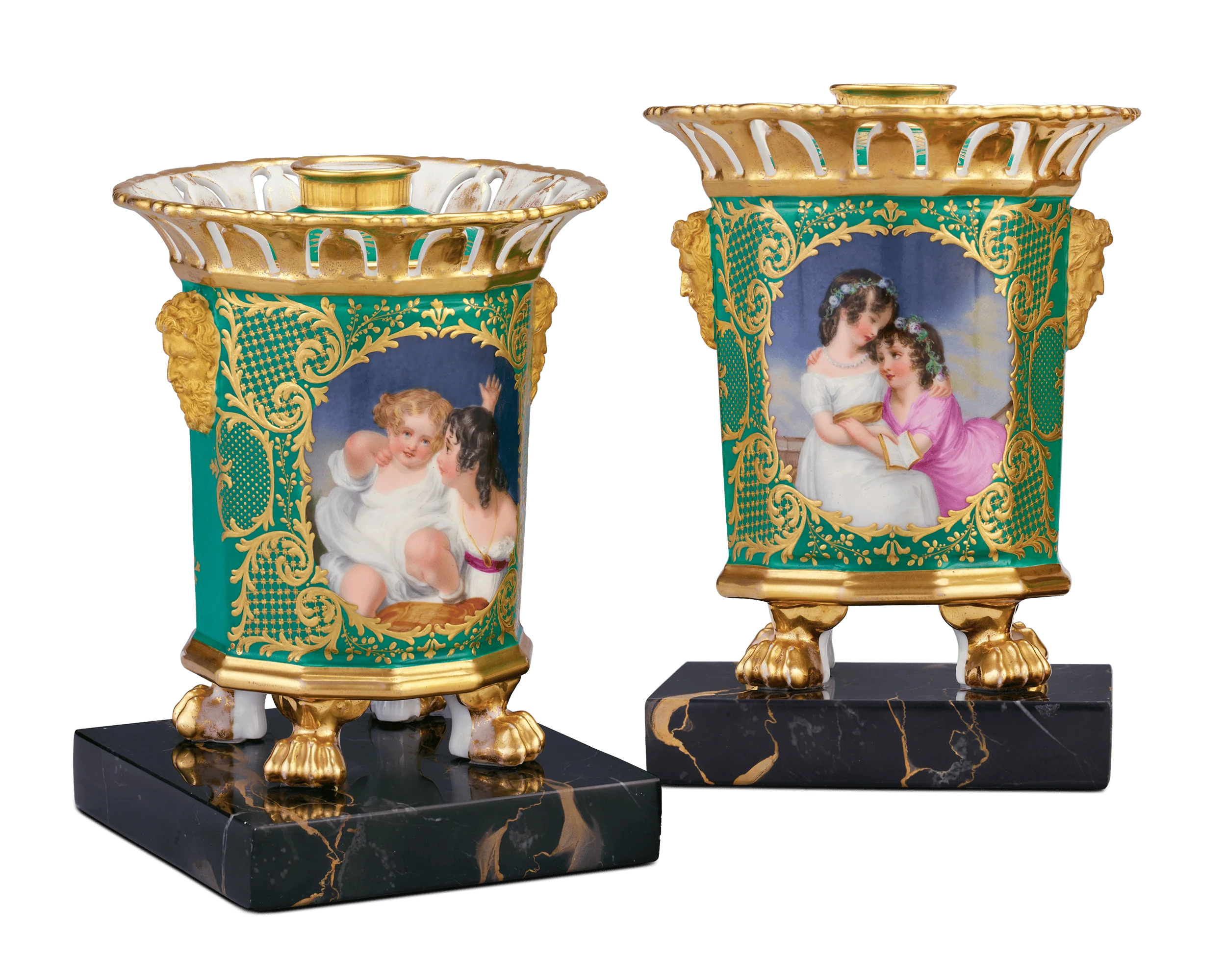 French Porcelain Potpourri Pots