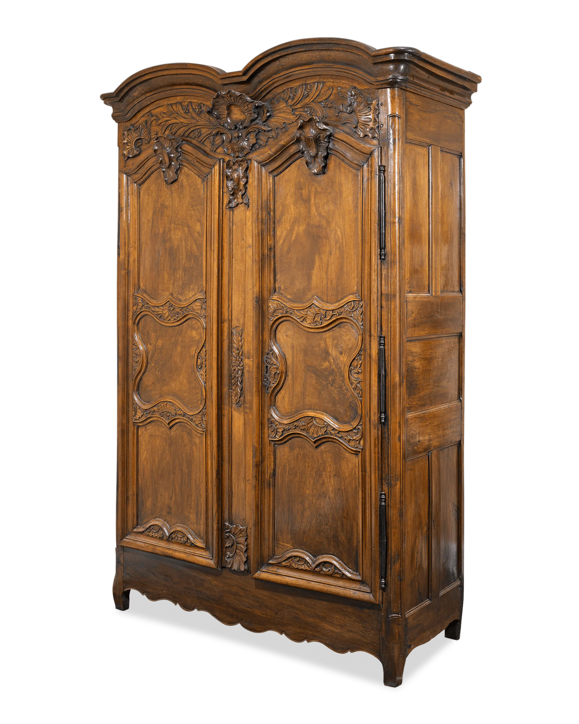 French Provincial Double Door Armoire - Image 8