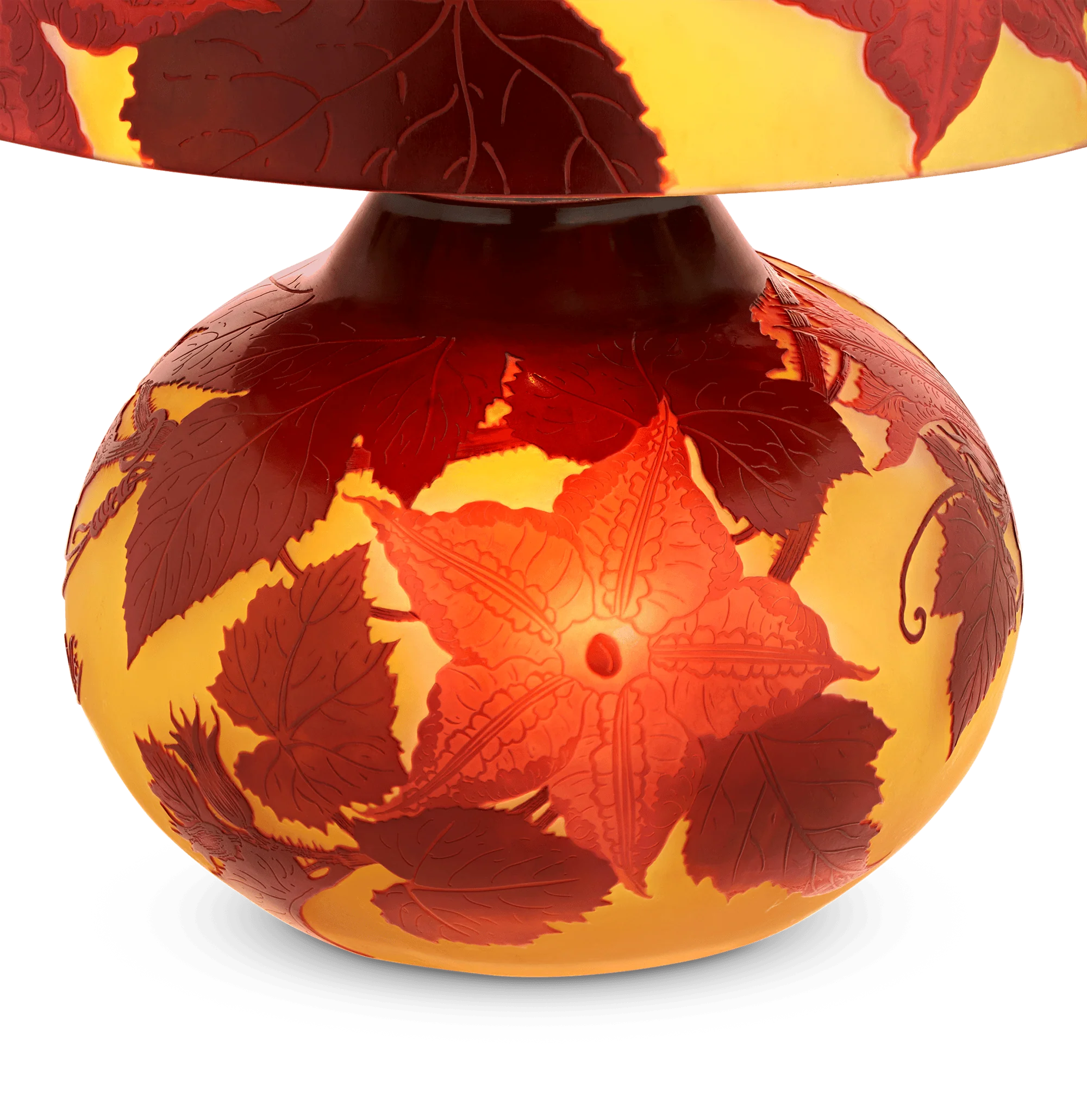 Gallé Cameo Glass Lamp - Image 4