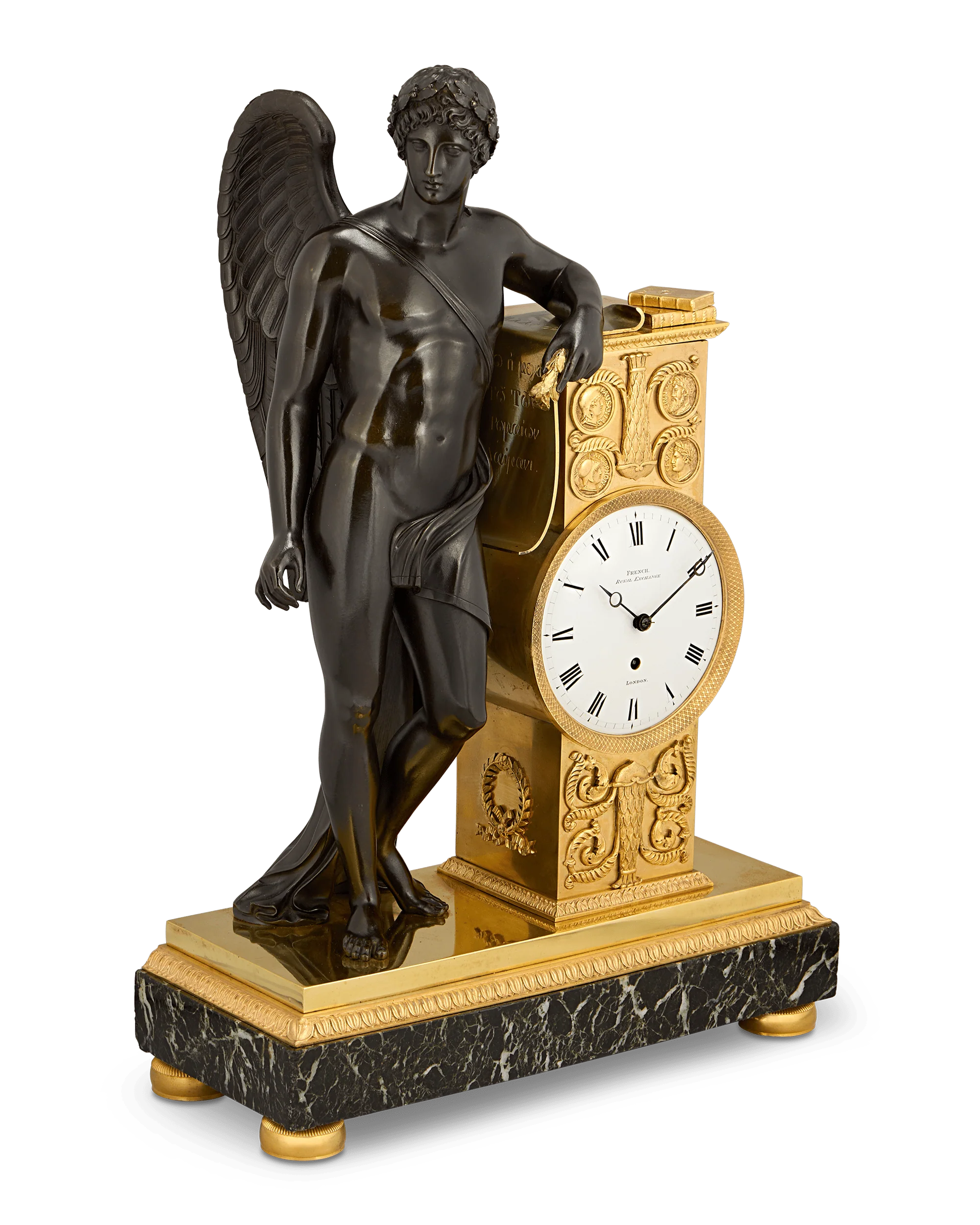 Genius of the Arts Mantel Clock by James Moore French - Image 2
