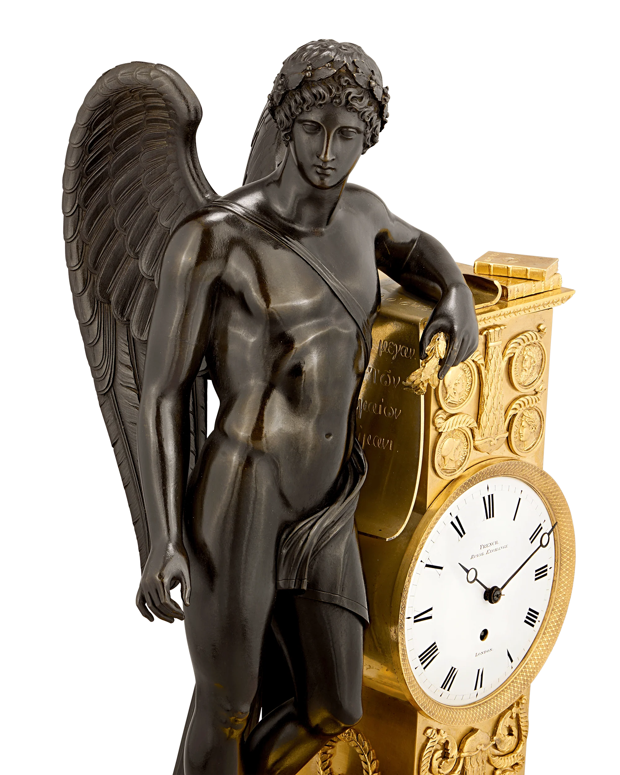 Genius of the Arts Mantel Clock by James Moore French - Image 4