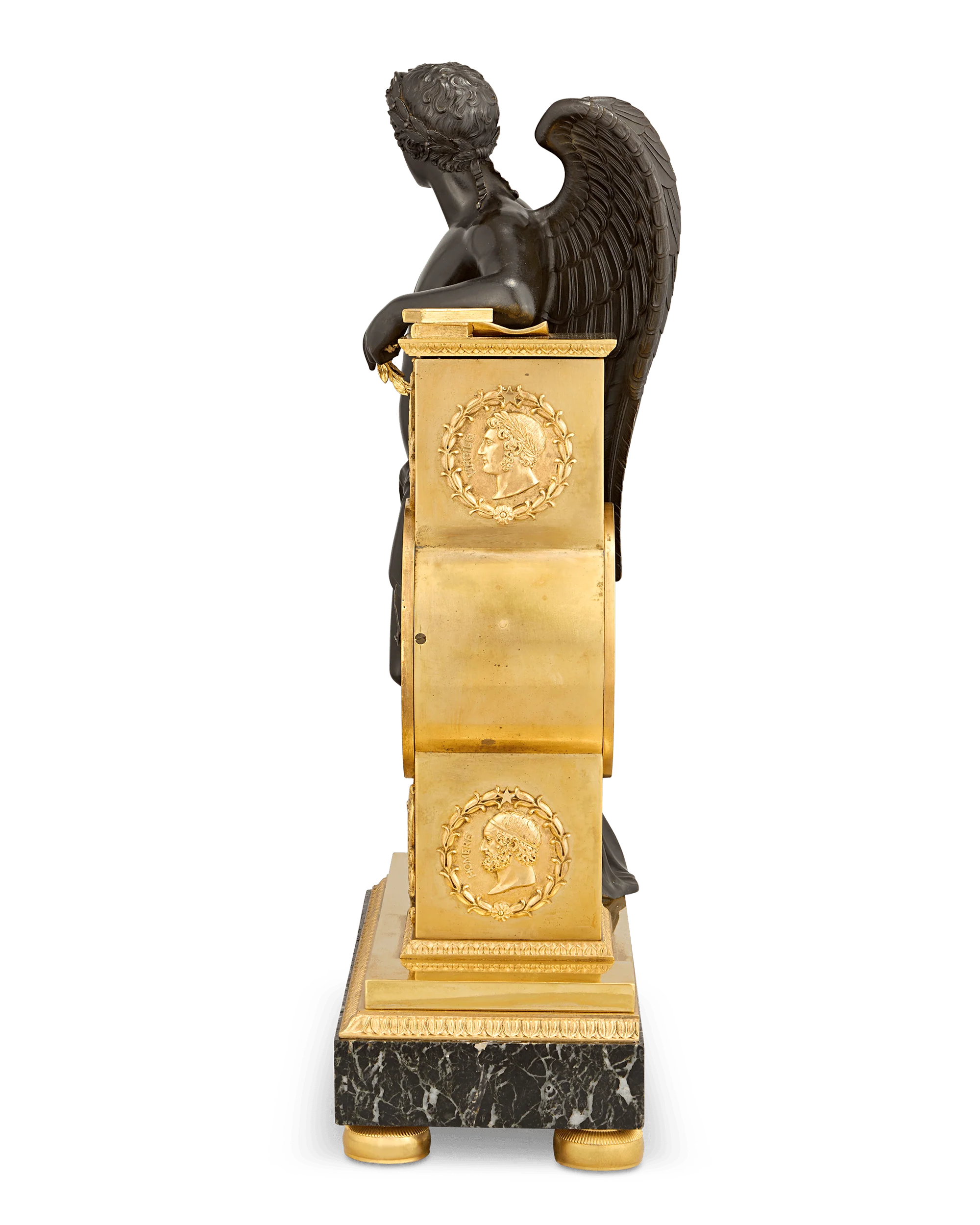 Genius of the Arts Mantel Clock by James Moore French - Image 6