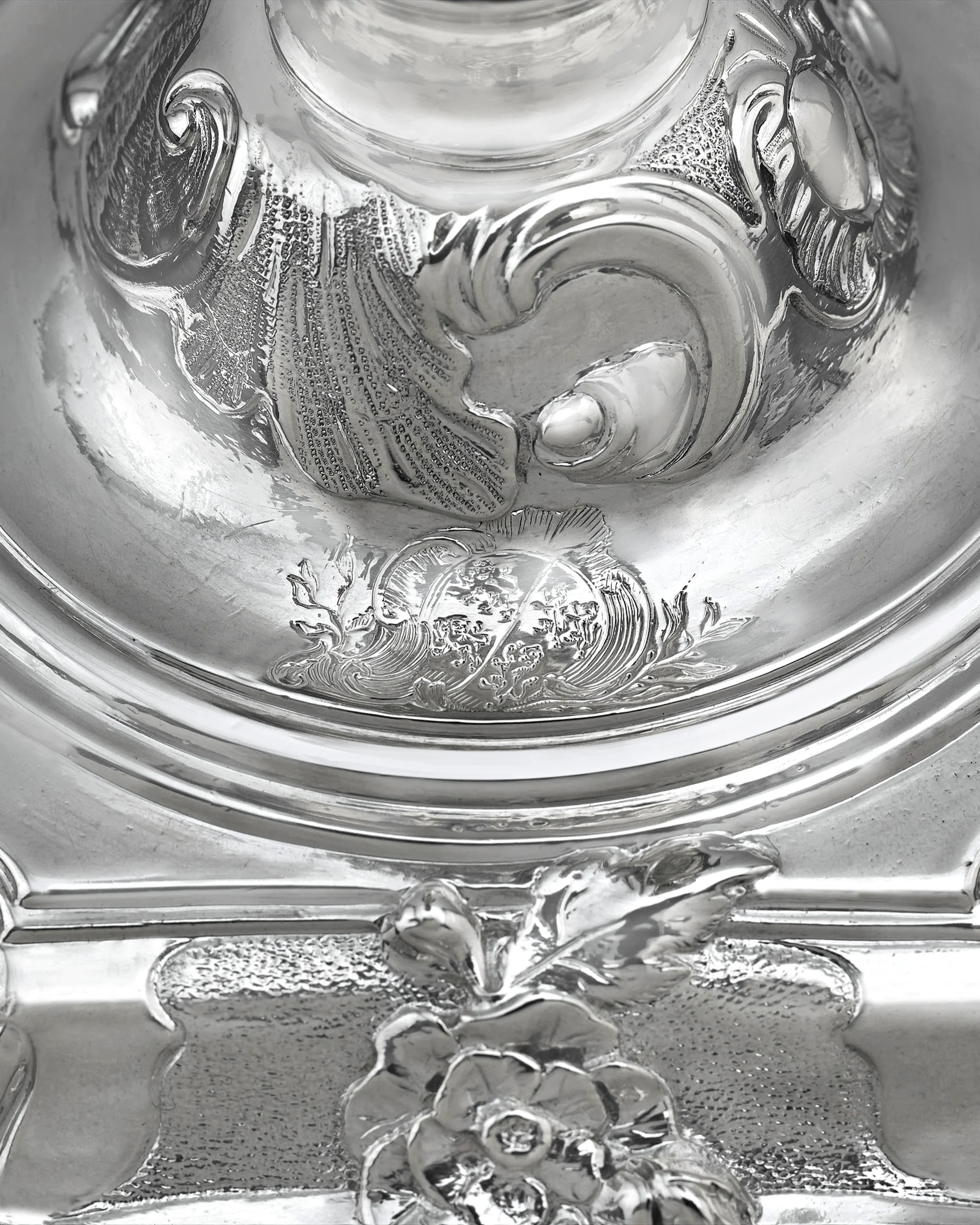 George II Silver Candlesticks by Paul de Lamerie - Image 5