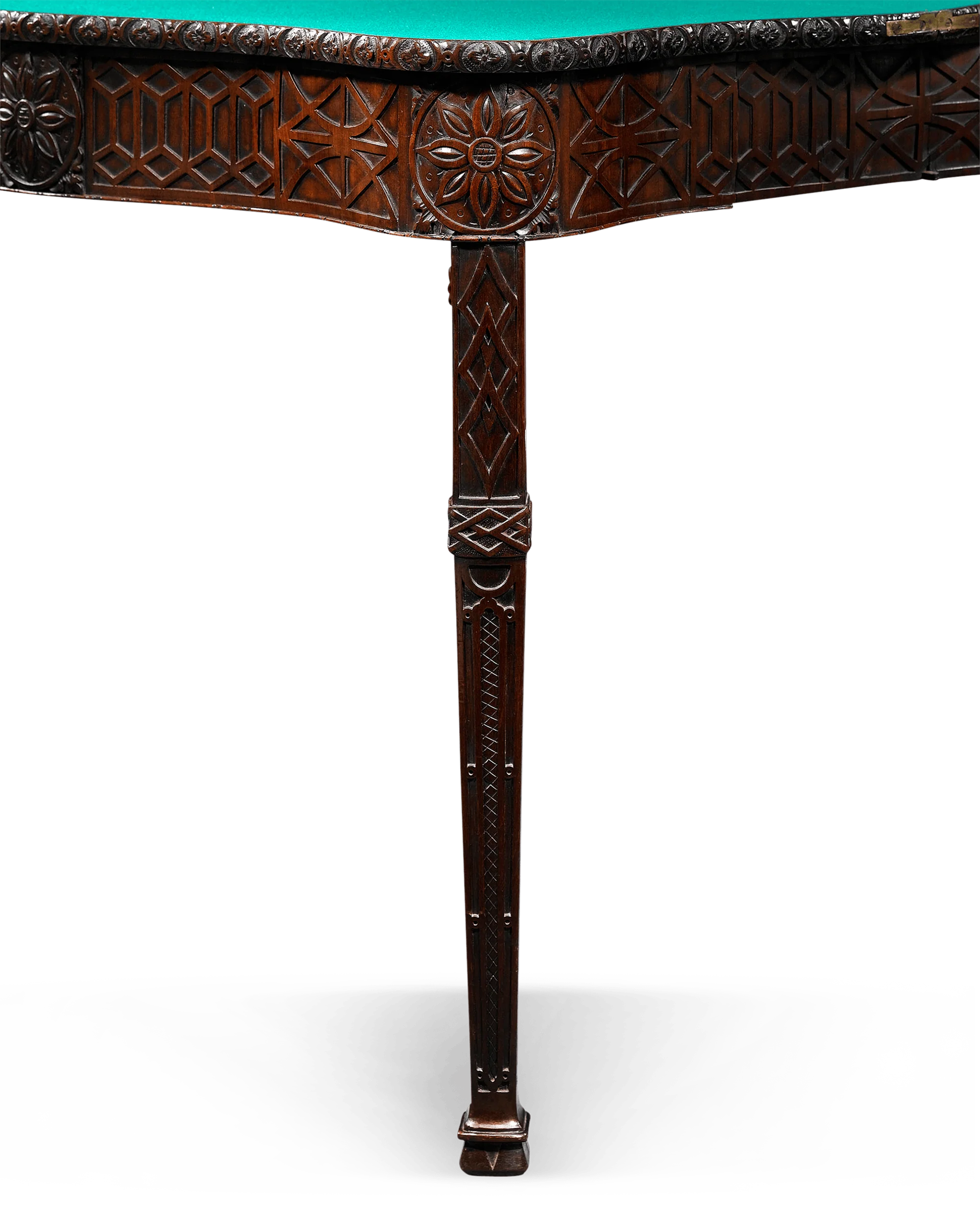 George  III Mahogany Concertina Card Table - Image 3