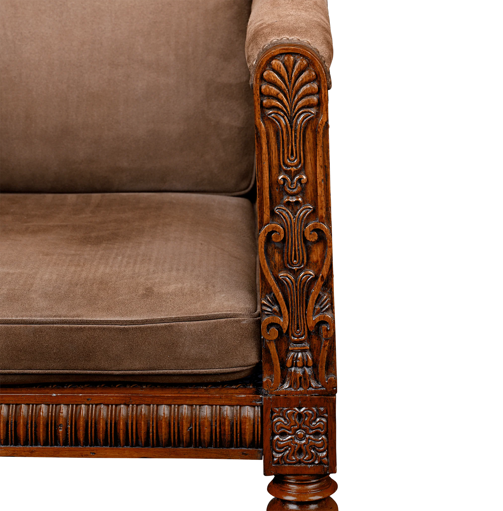George IV Walnut Armchair - Image 6