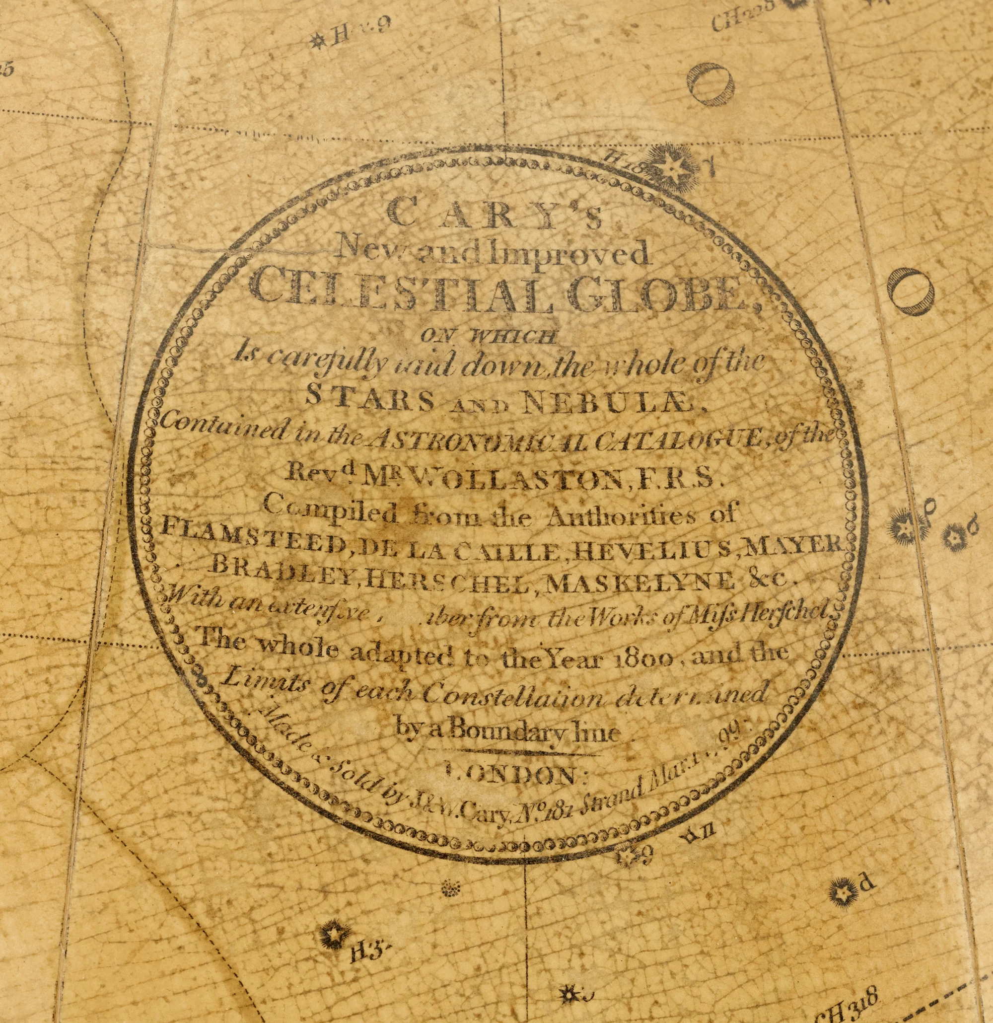 Georgian 21-Inch Terrestrial and Celestial Floor Globes by J. W. Cary - Image 9