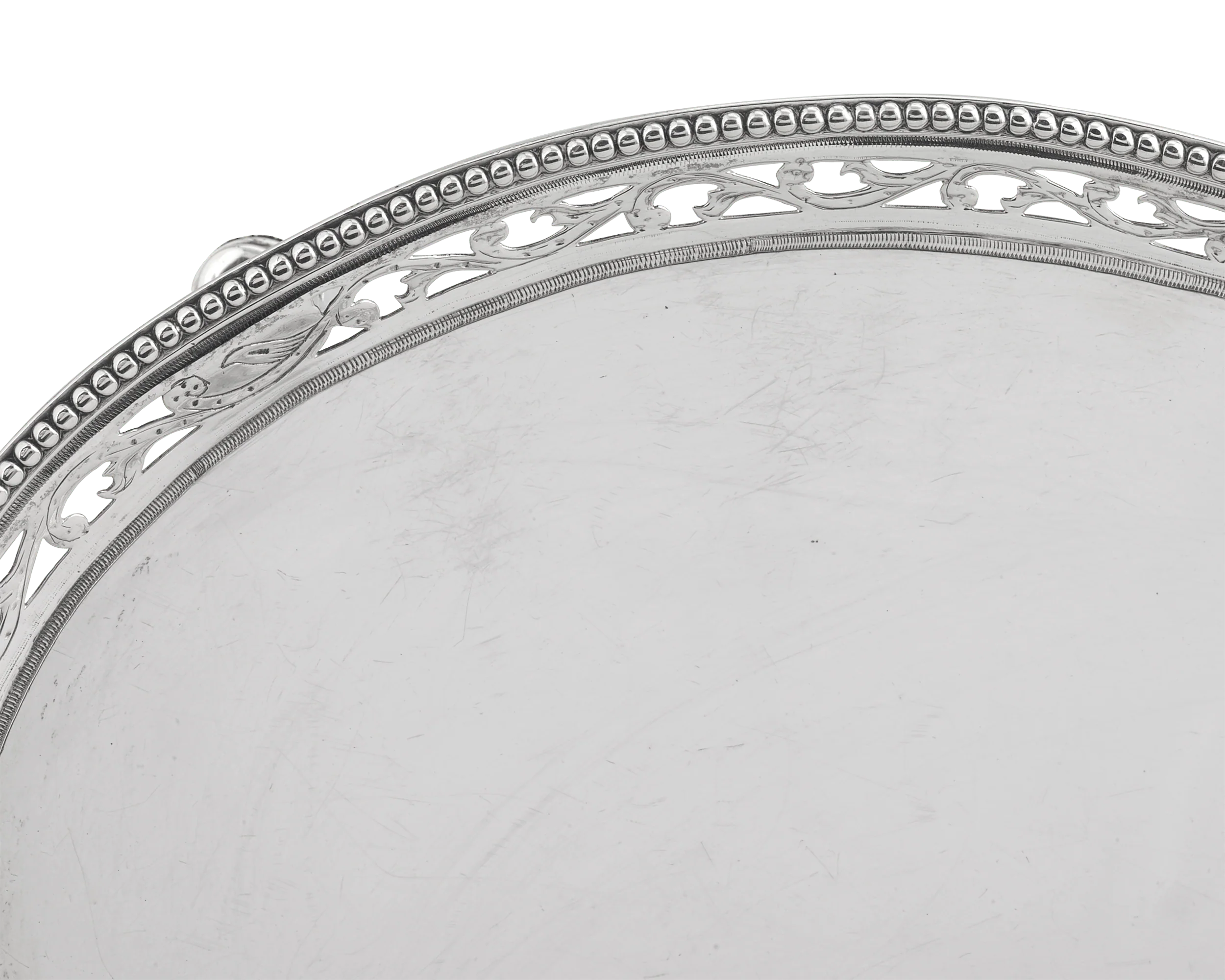 Georgian Pierced Silver Salver - Image 2