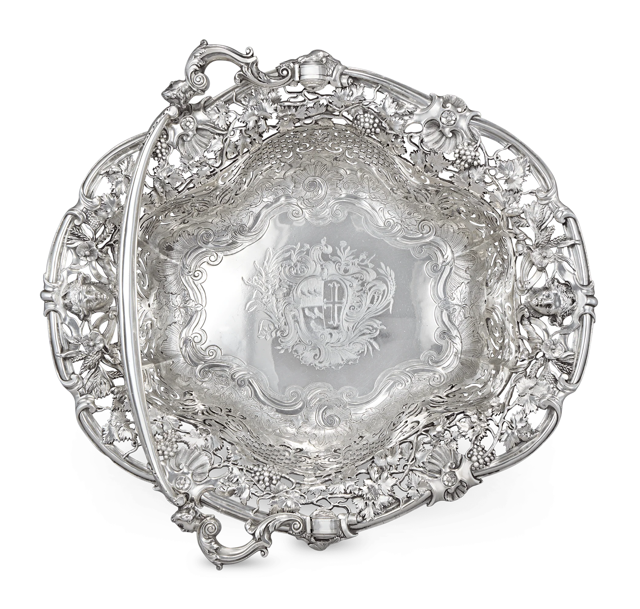 Georgian Silver Basket by Peter Archambo - Image 2
