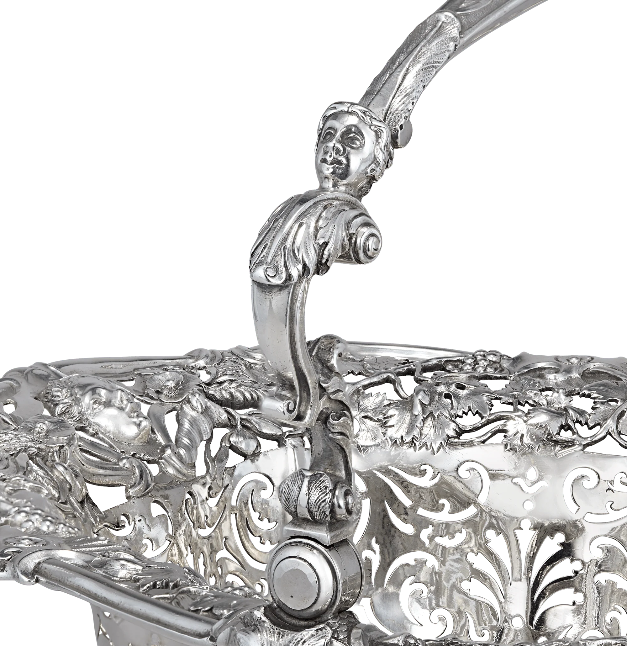 Georgian Silver Basket by Peter Archambo - Image 4