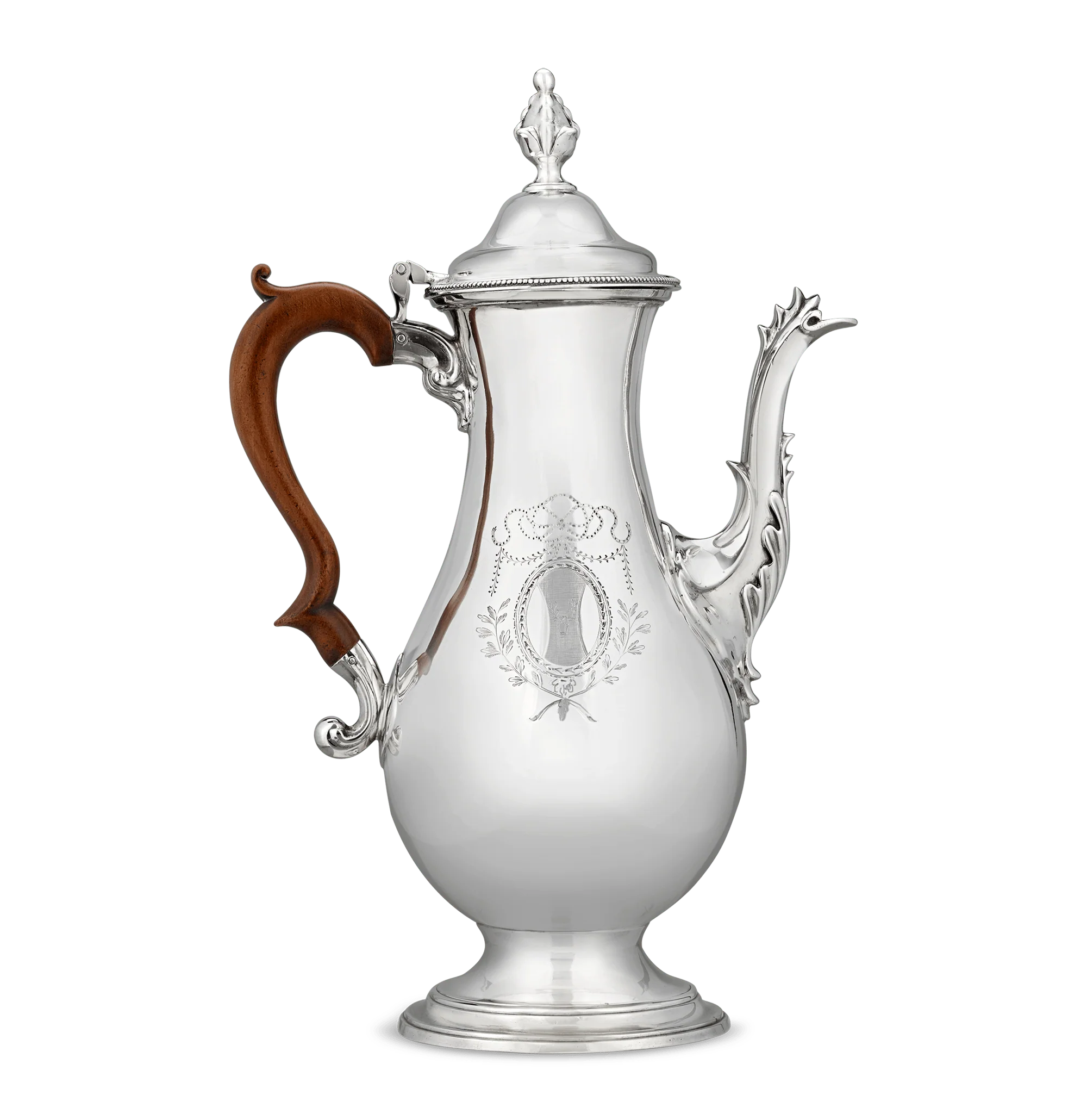 Georgian Silver Coffee Pot by Hester Bateman