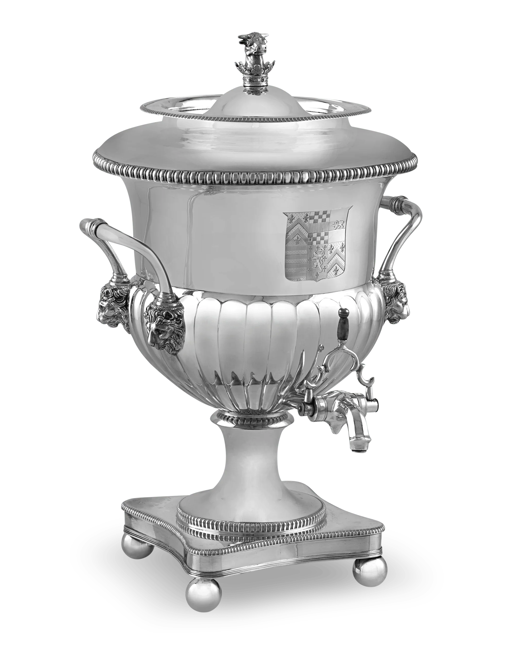 Georgian Silver Hot Water Urn by William and Peter Bateman - Image 2