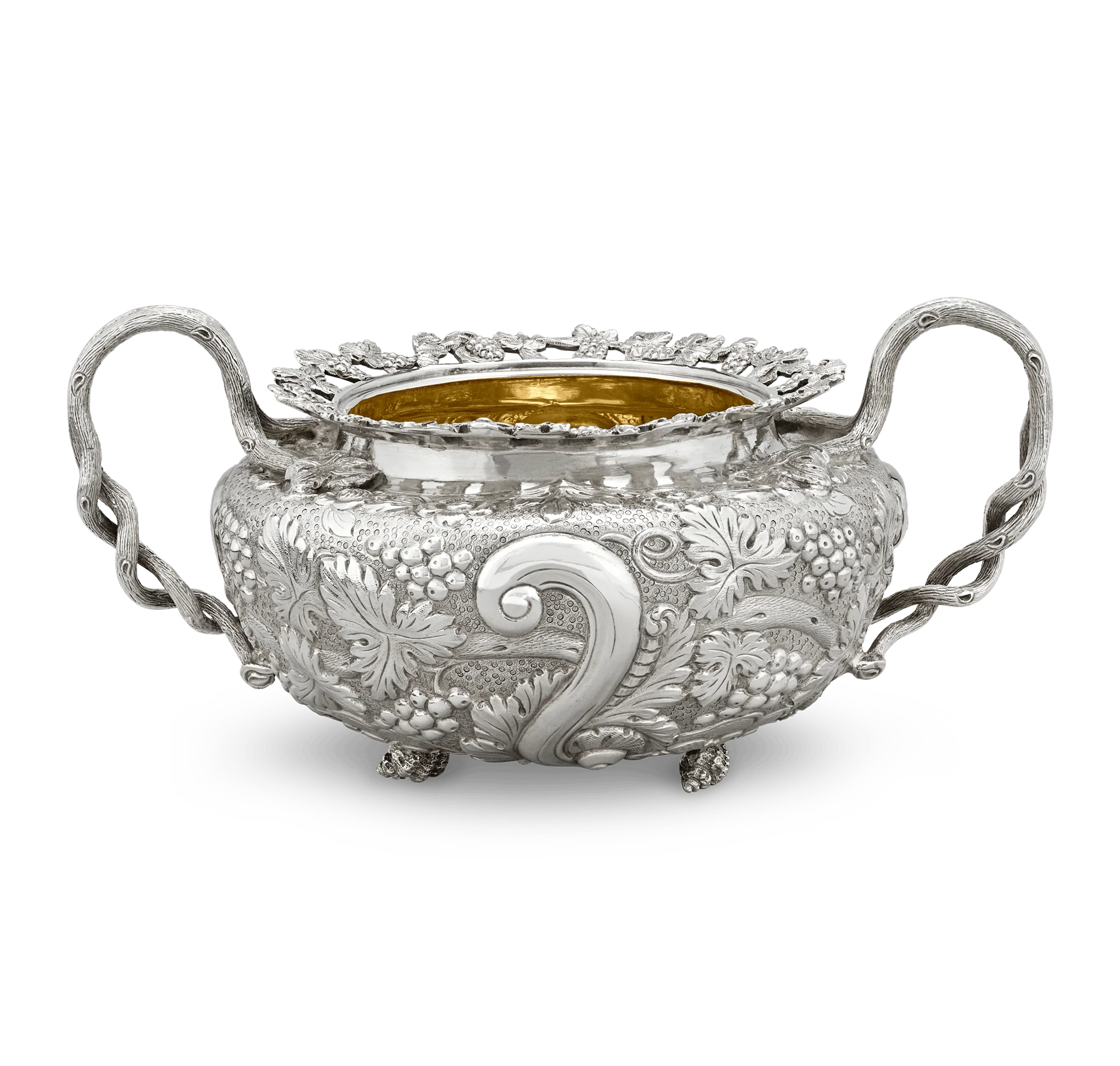 Georgian Silver Three-Piece Tea Set by John Bridge - Image 4