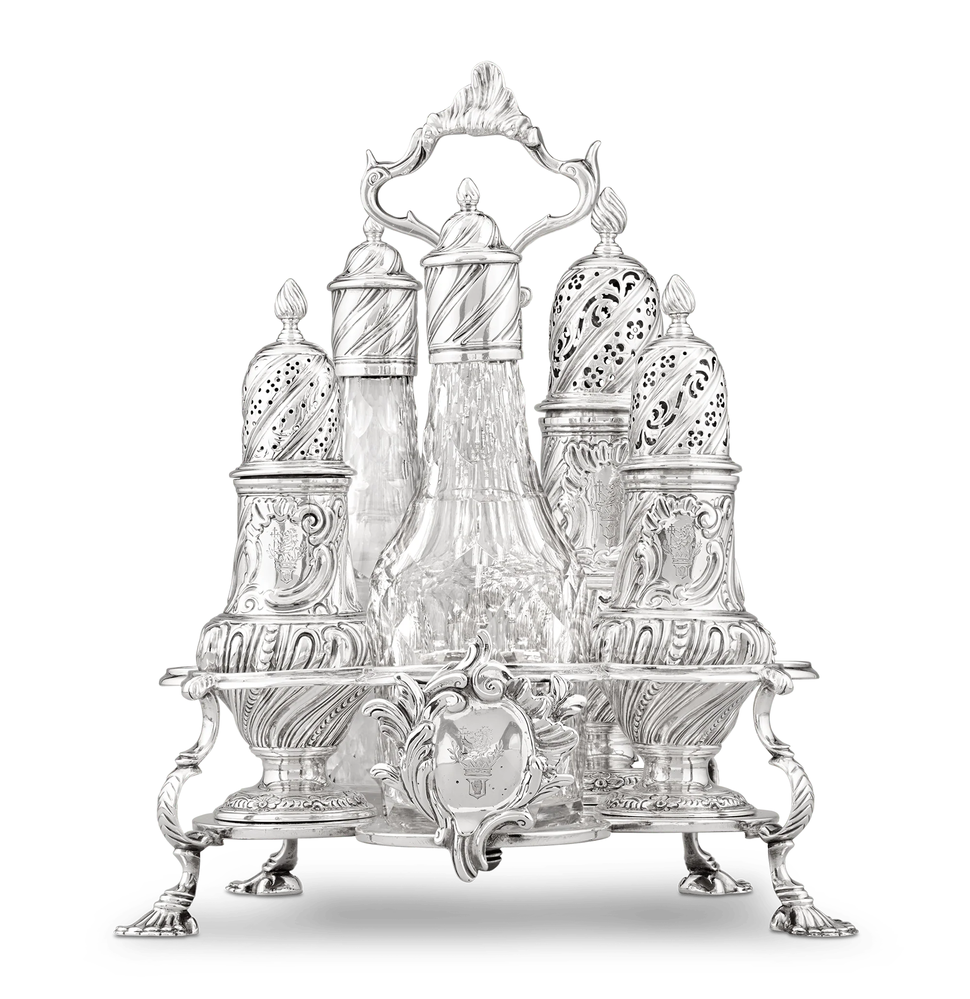 Georgian Warwick Cruet by Samuel Wood