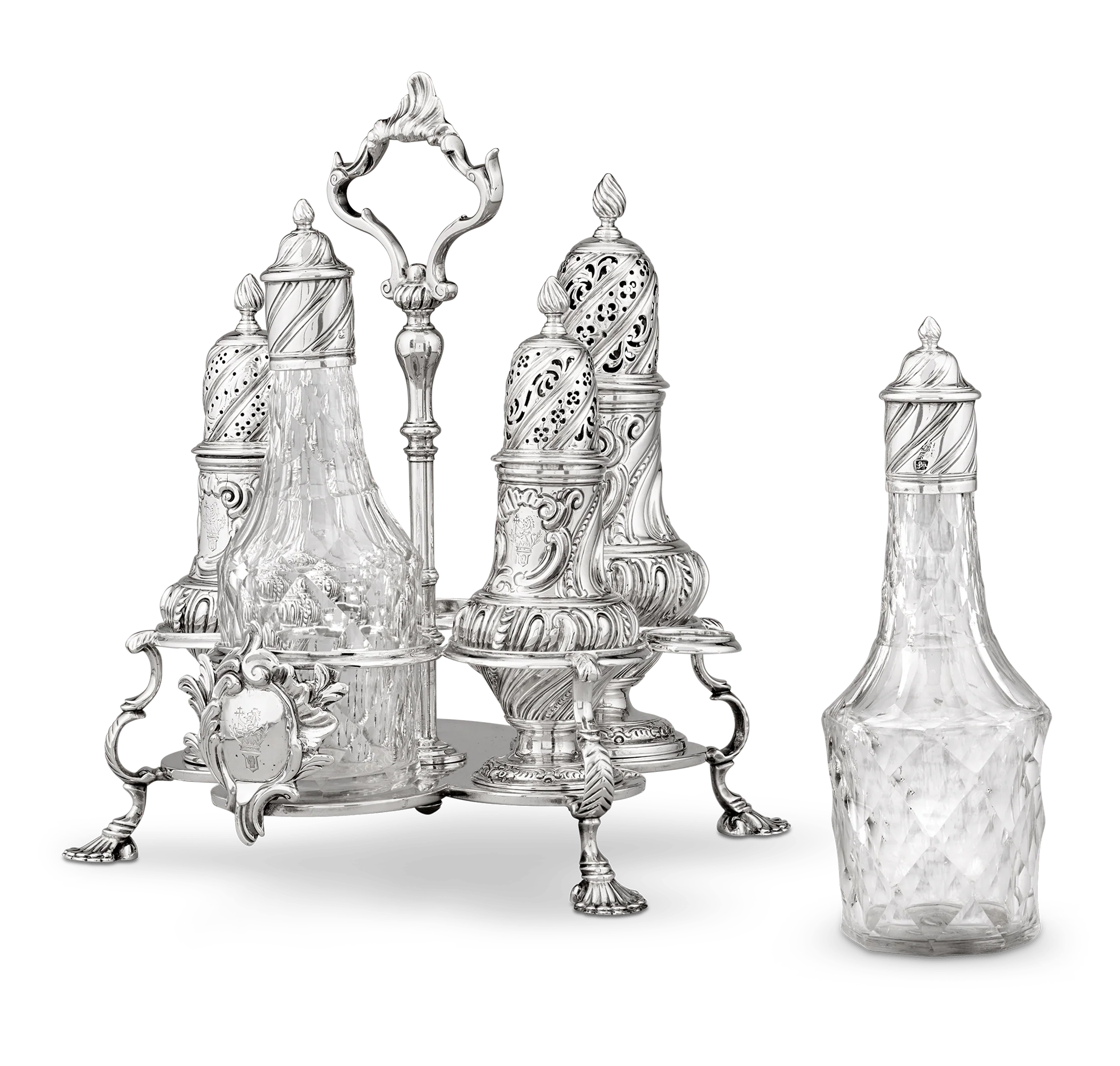 Georgian Warwick Cruet by Samuel Wood - Image 2