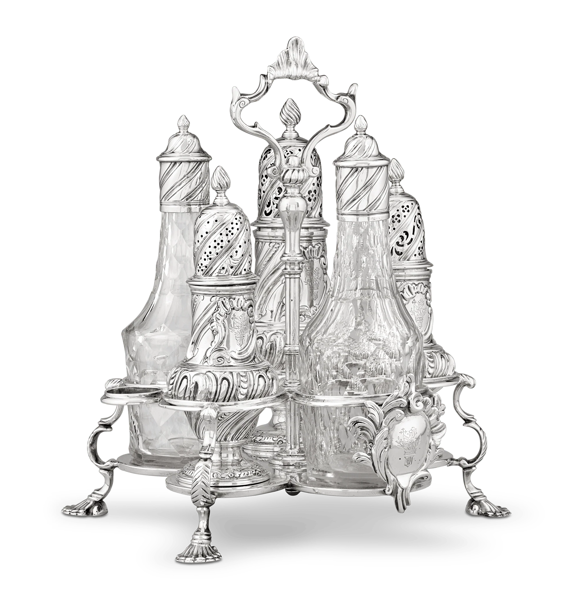 Georgian Warwick Cruet by Samuel Wood - Image 3