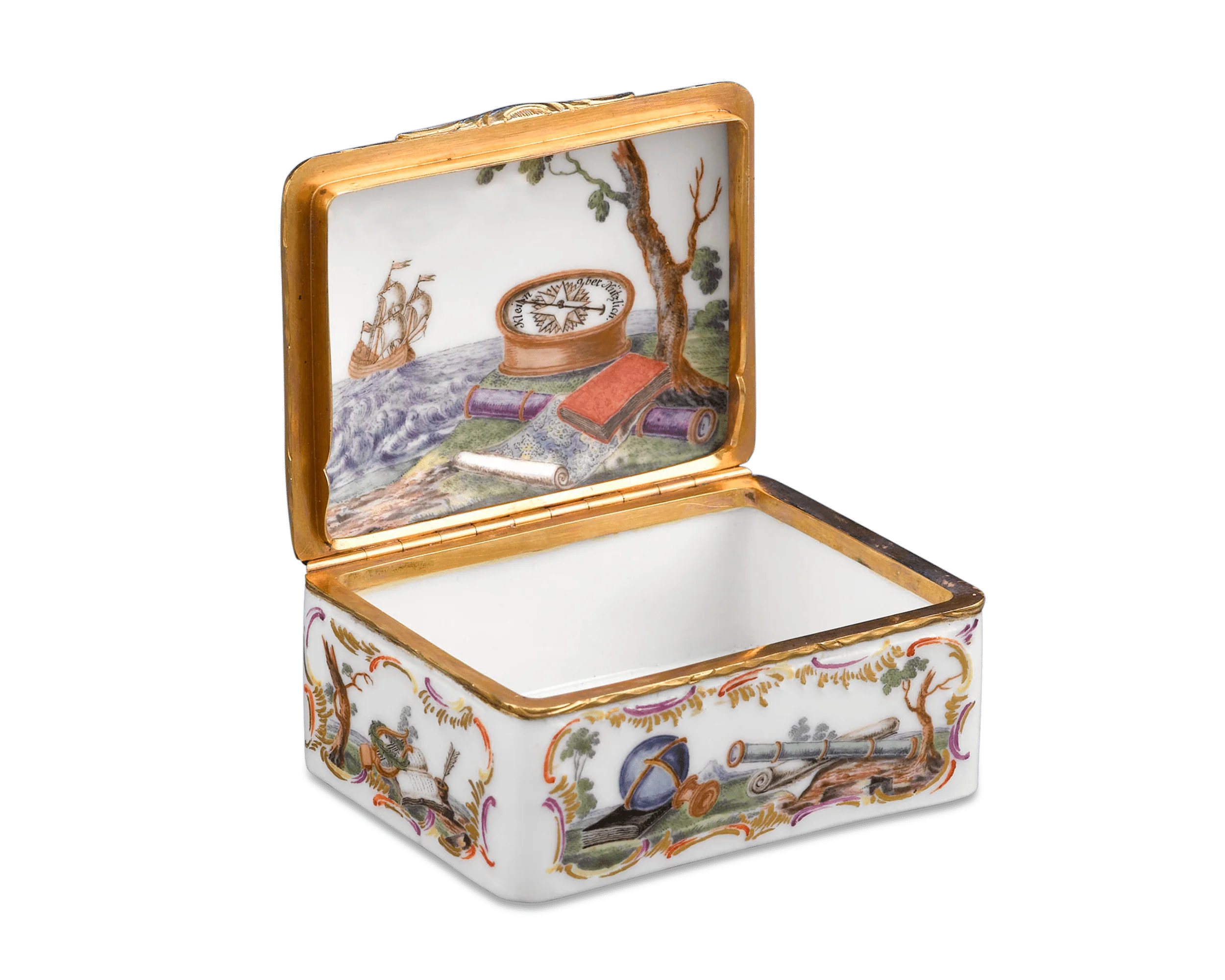 German Porcelain Snuff Box - Image 3