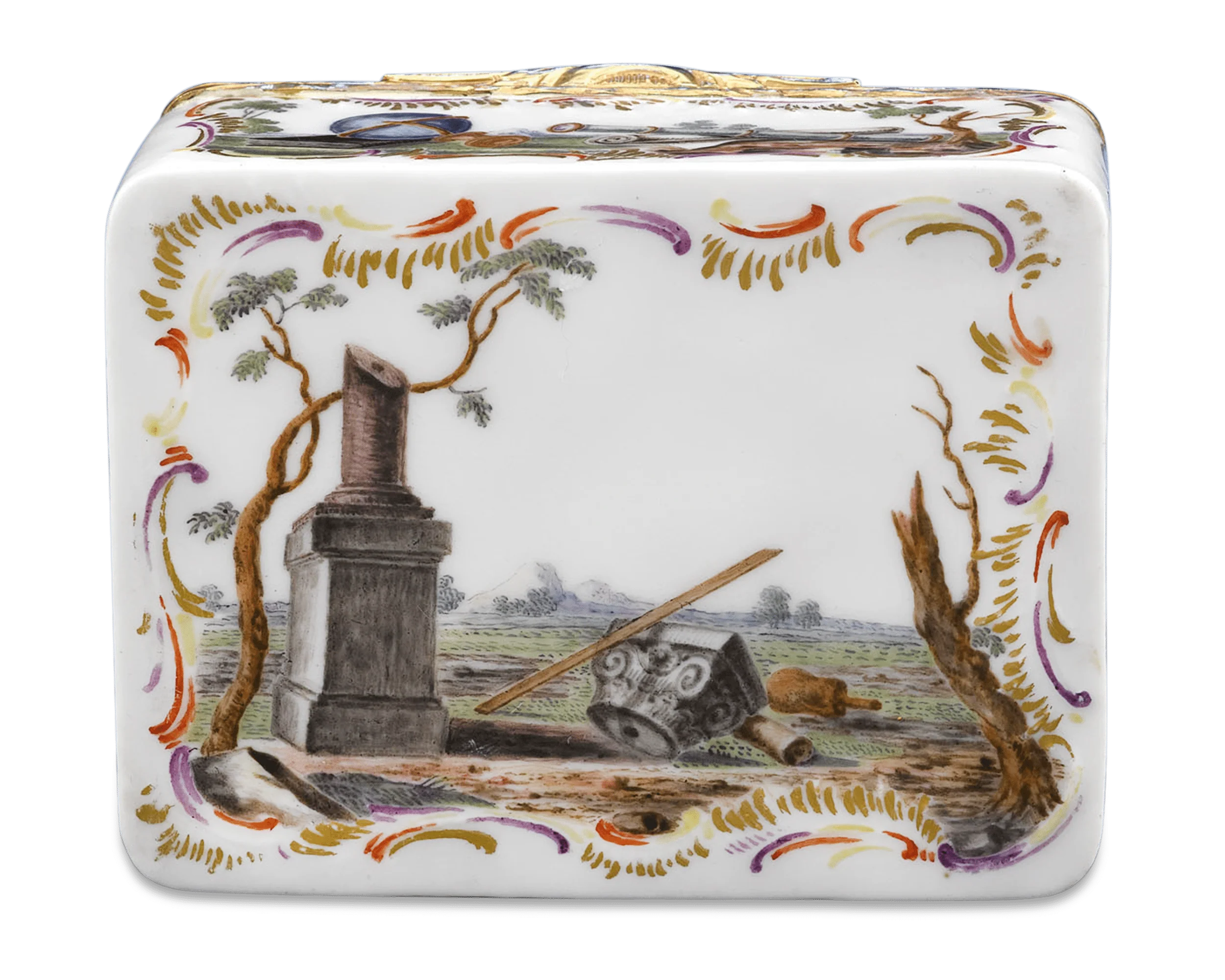 German Porcelain Snuff Box - Image 4