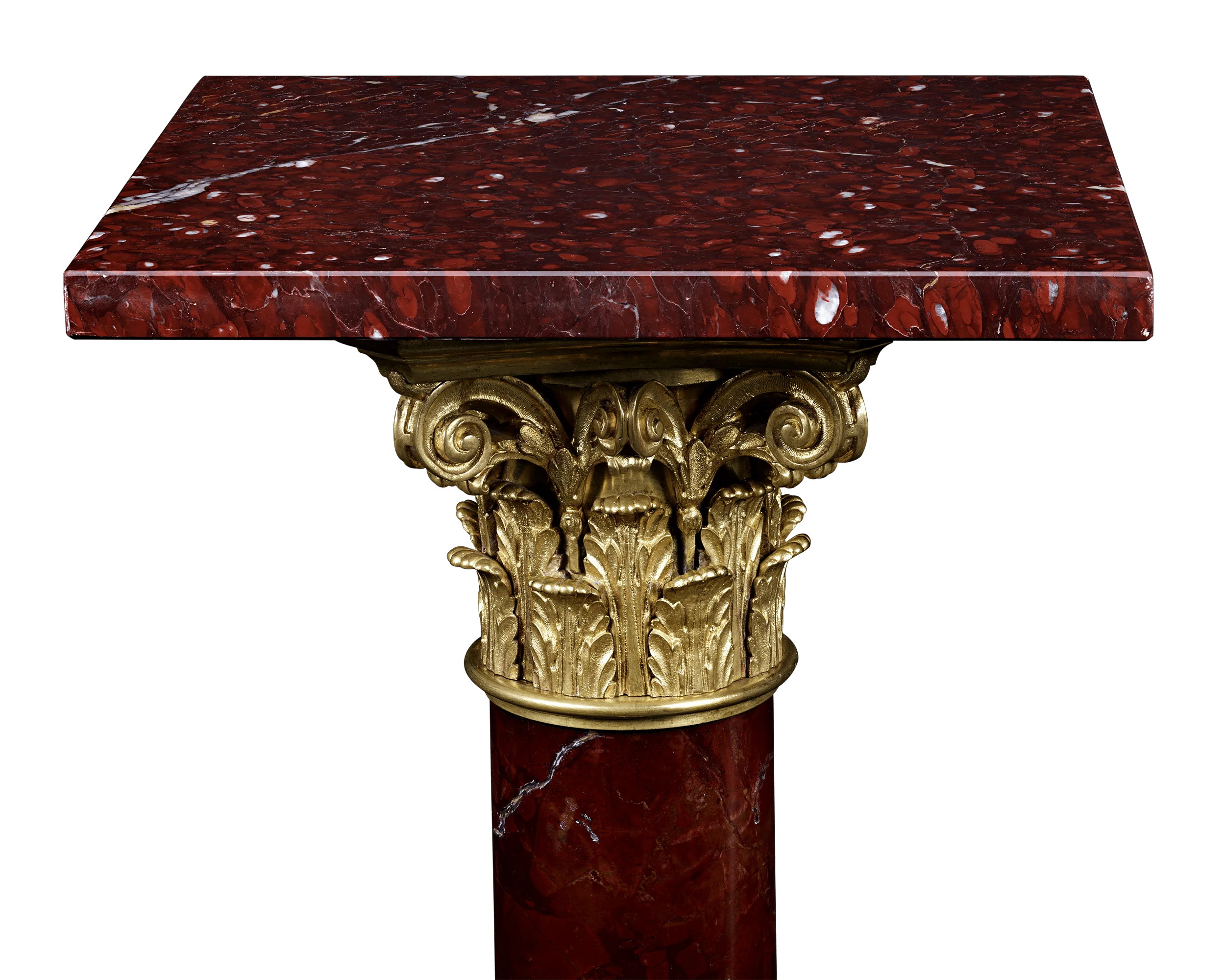 Gilt Bronze and Marble Pedestal - Image 3